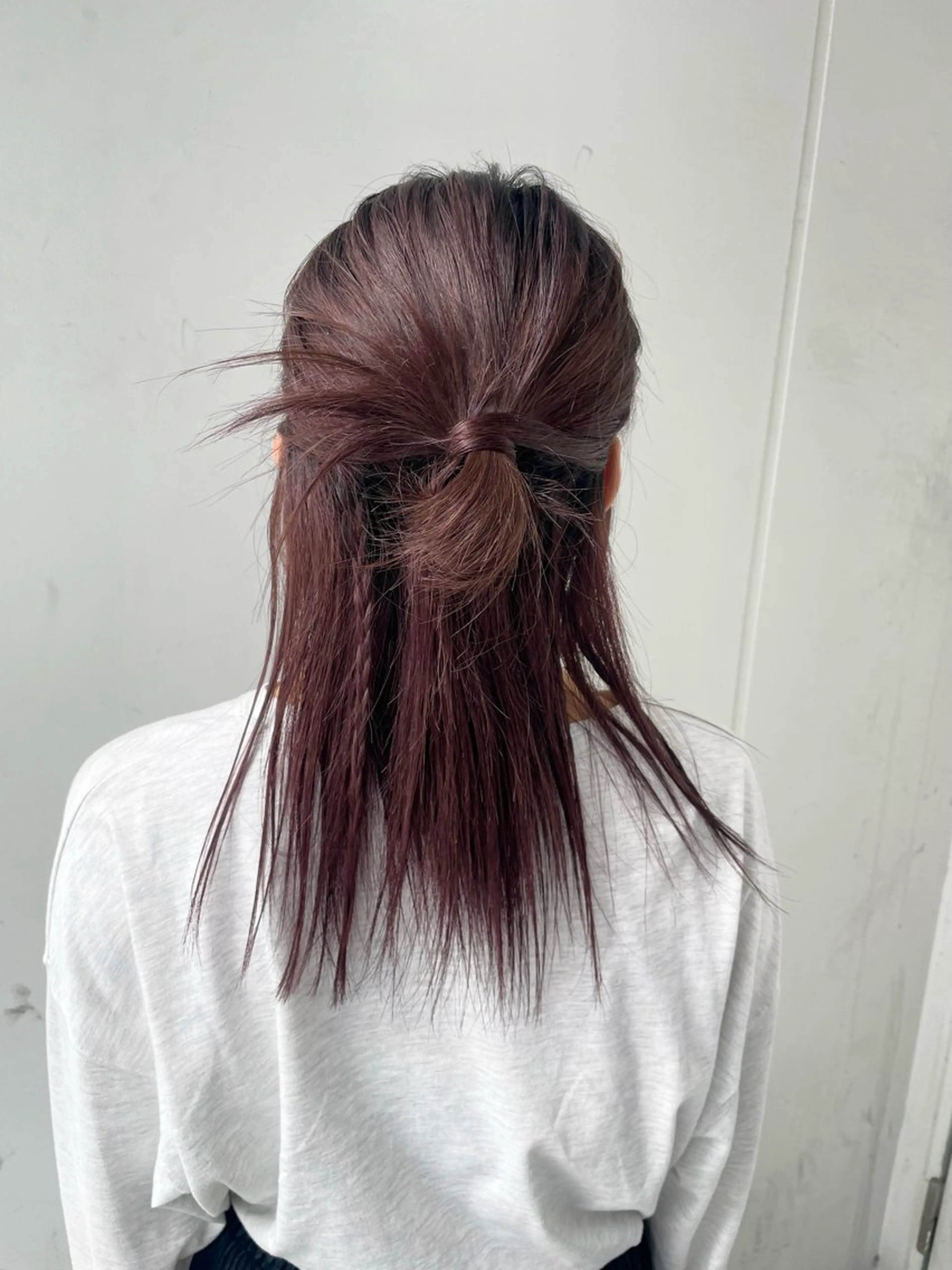 ミディアム カラー ラベンダーカラー いなみね はるきのヘアスタイル