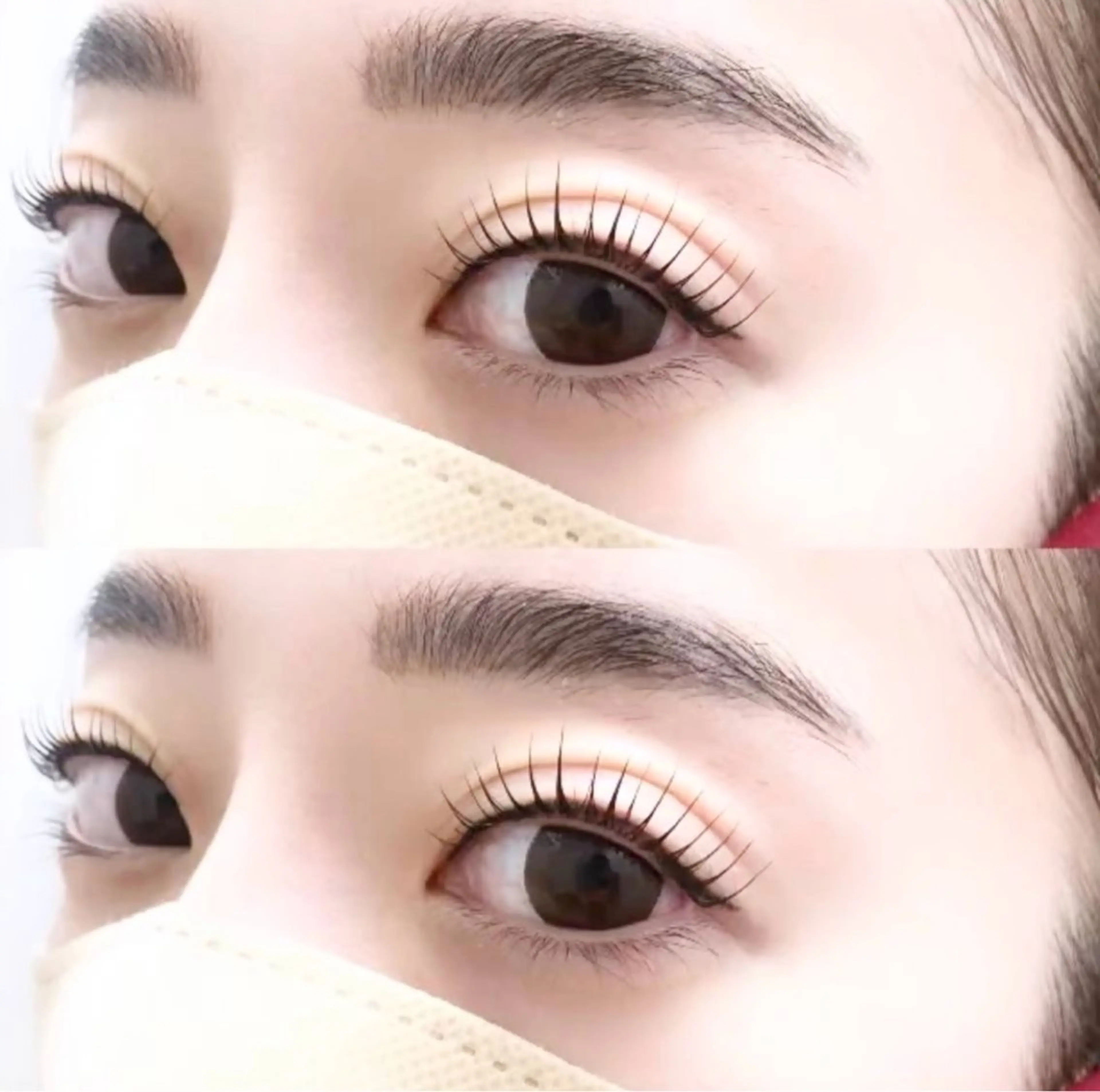 マツエク・マツパ 束感まつ毛 パリジェンヌラッシュリフト 一重×まつ毛パーマ Neo beauty Rinkaのマツエク・マツパデザイン