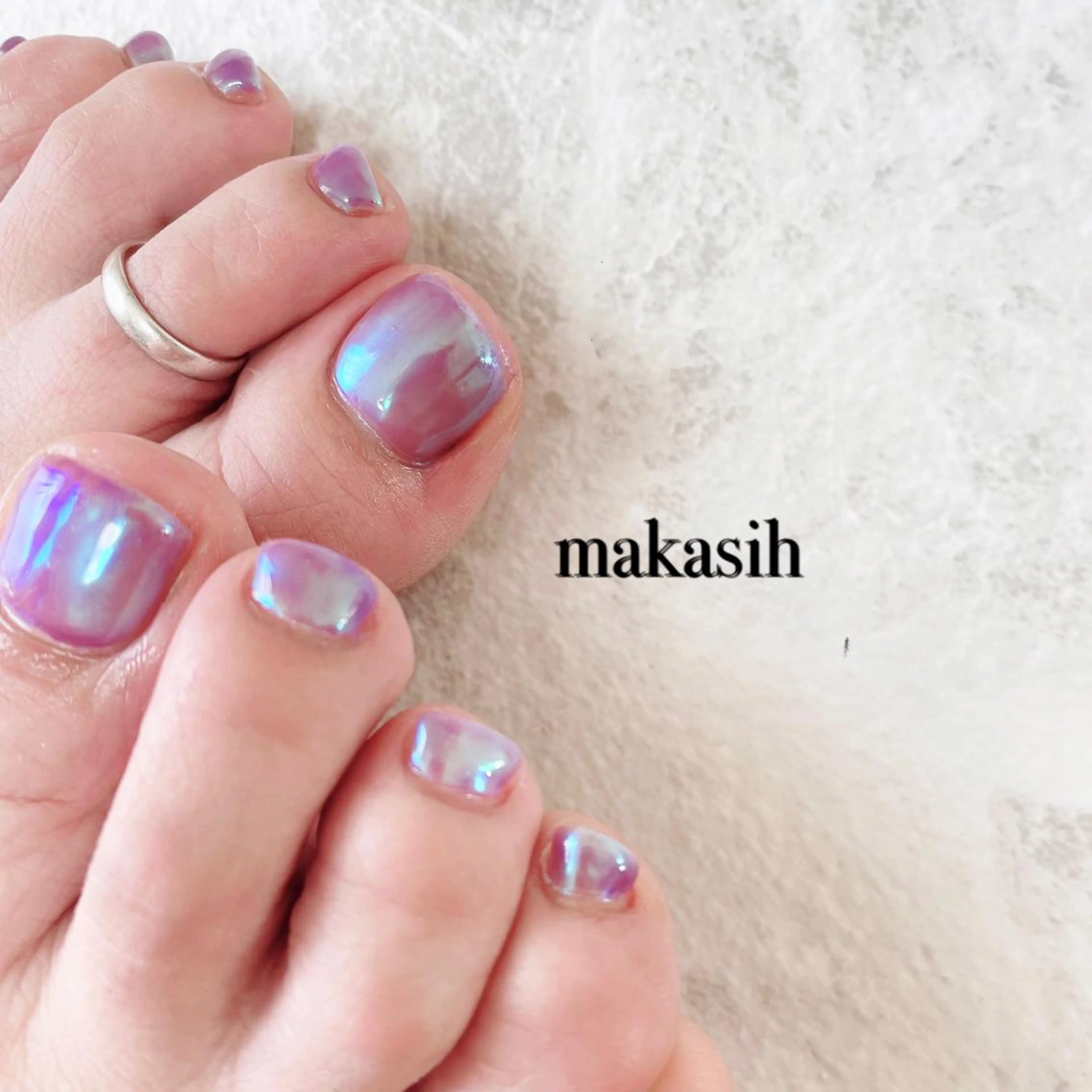 ネイル オーロラネイル フットネイル 濱田 美菜子のエステ・リラクイメージ