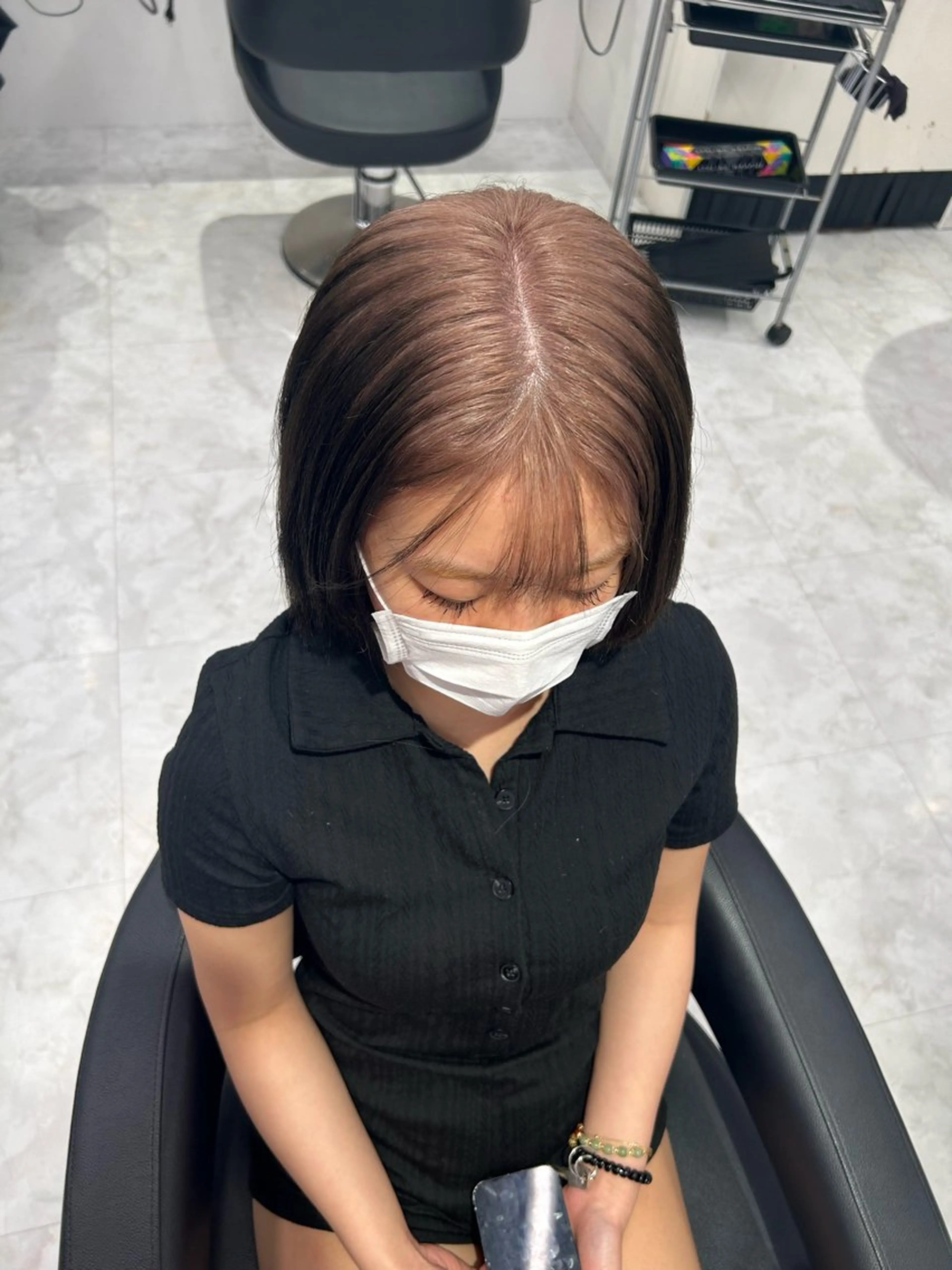 ショート カラー ヘアカラー トリートメント ヘアセット 🩷暖色カラー🩷 BONのヘアスタイル