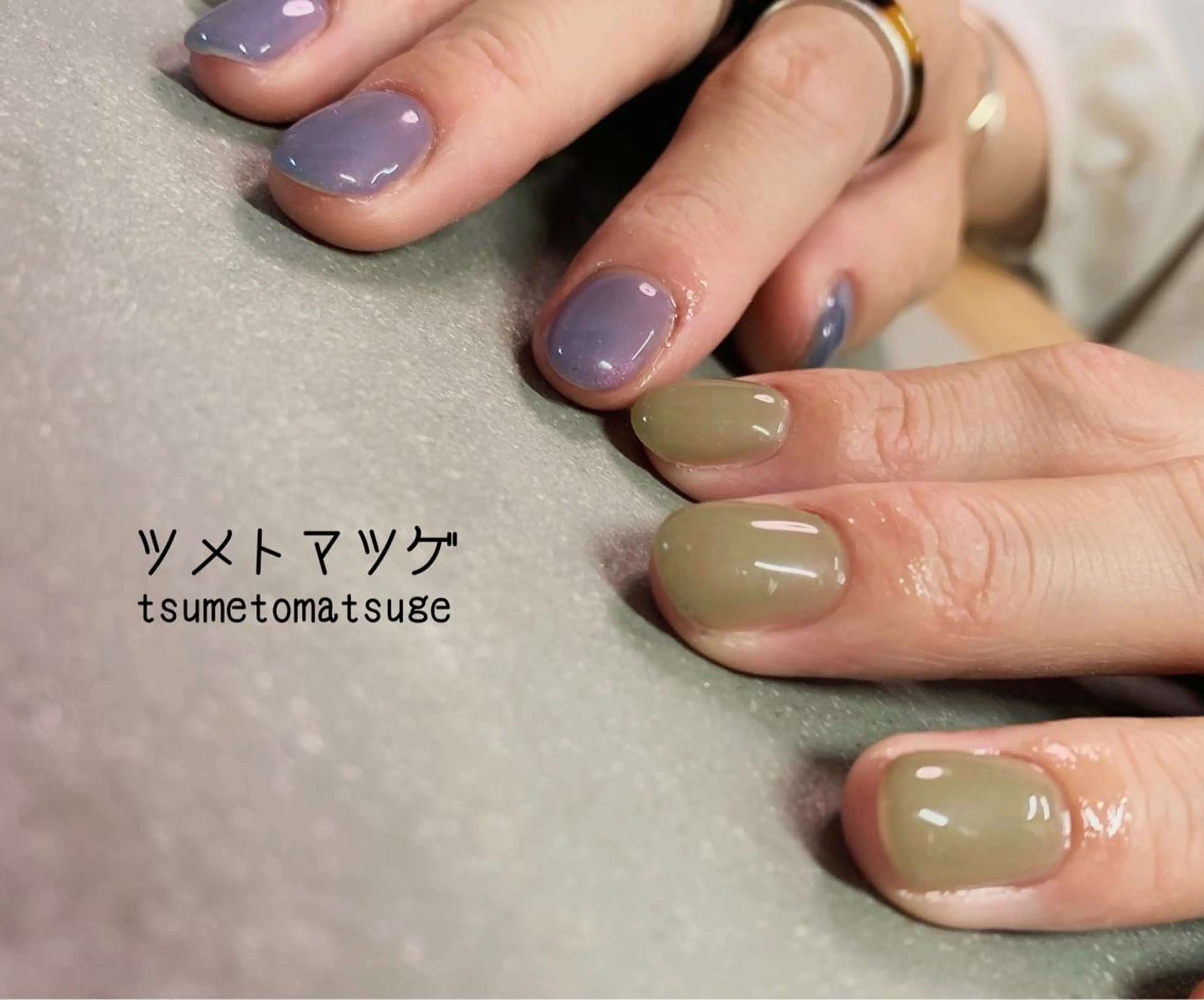 ショート ネイル ハンドネイル ツメトマツゲ .のネイルデザイン