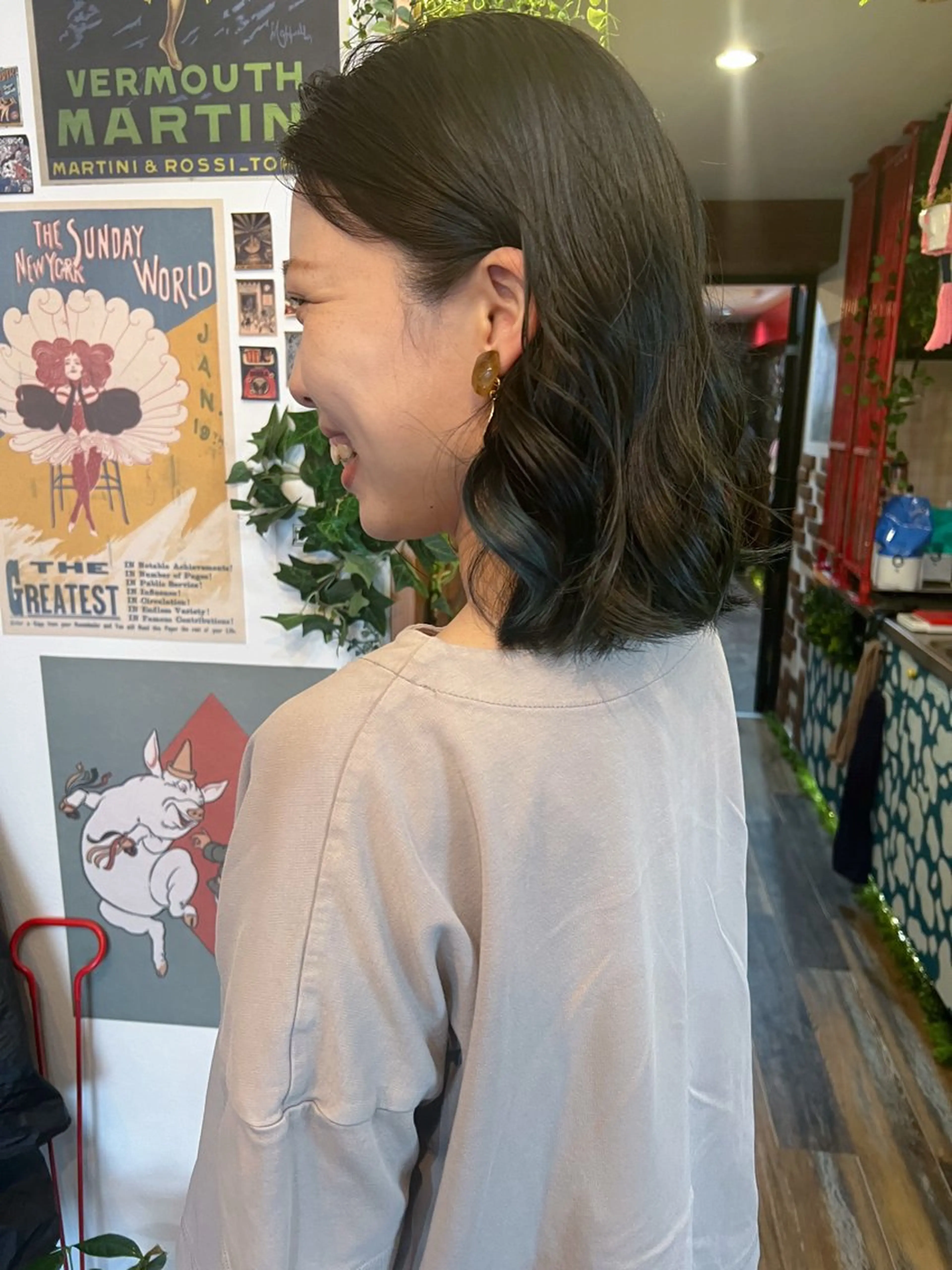 ミディアム カラー ヘアカラー トリートメント カラーパティシエ facce🌼ikoのヘアスタイル