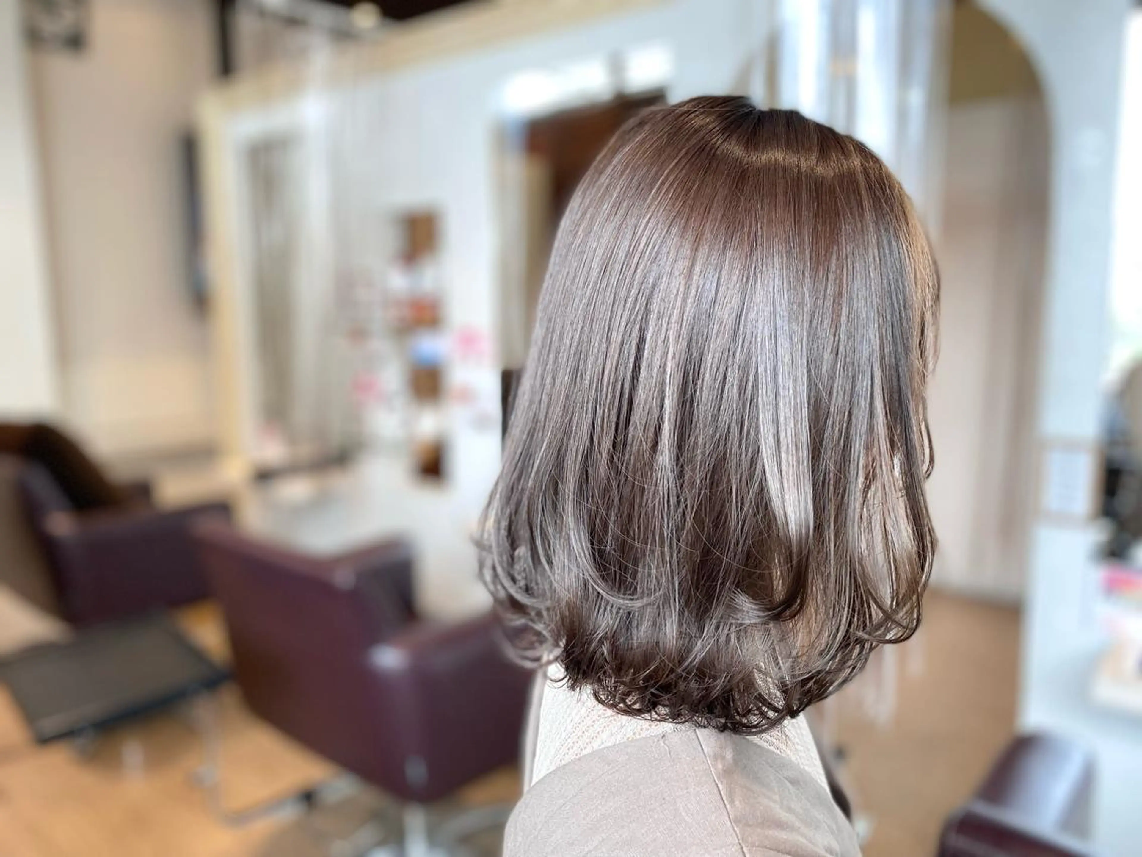 ミディアム カラー ヘアカラー トリートメント hair &eye LAWE.店長のヘアスタイル