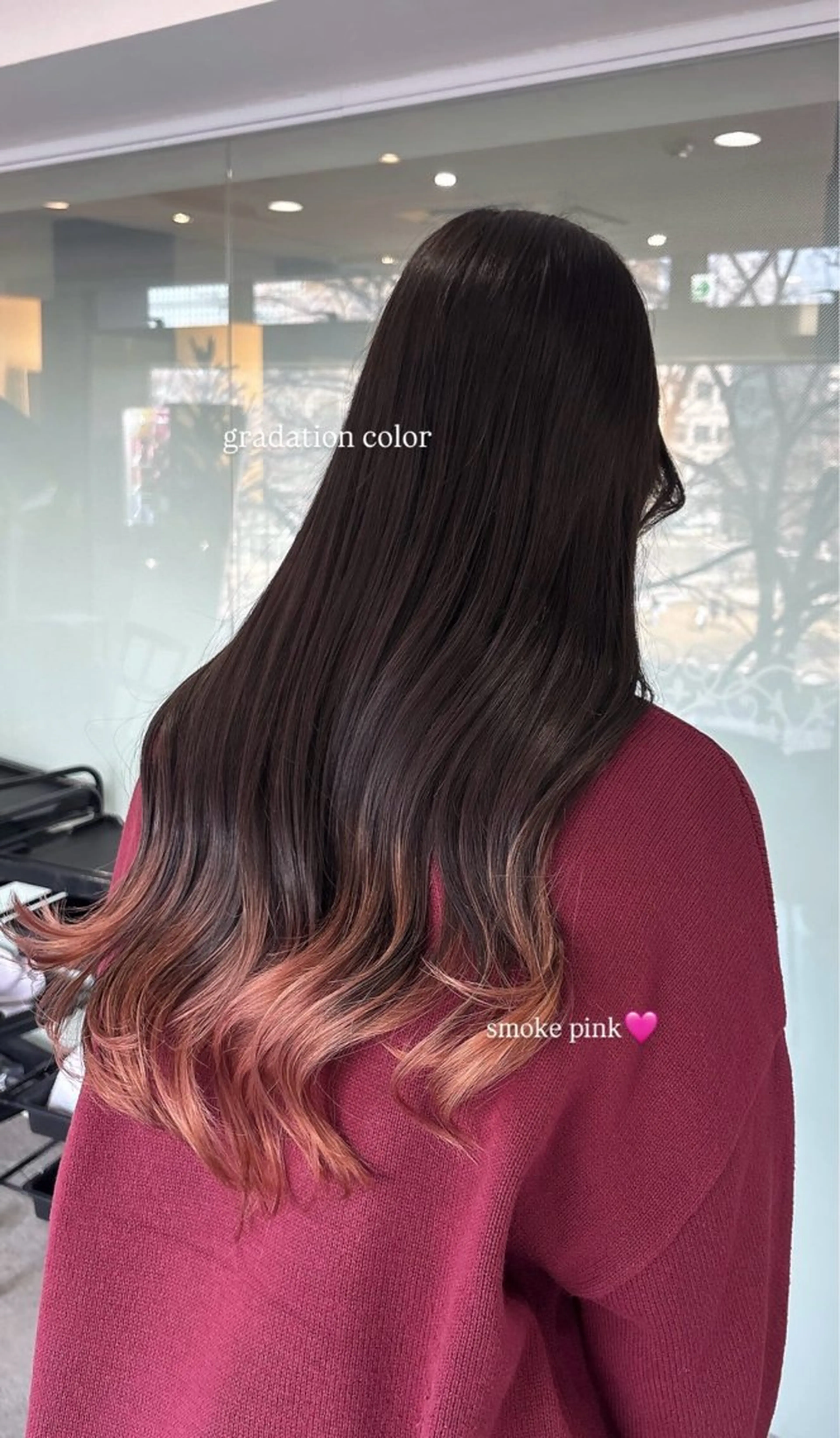 ロング カラー グラデーションカラー ピンクカラー ヘアカラー 坂本奈都美 🎀のヘアスタイル