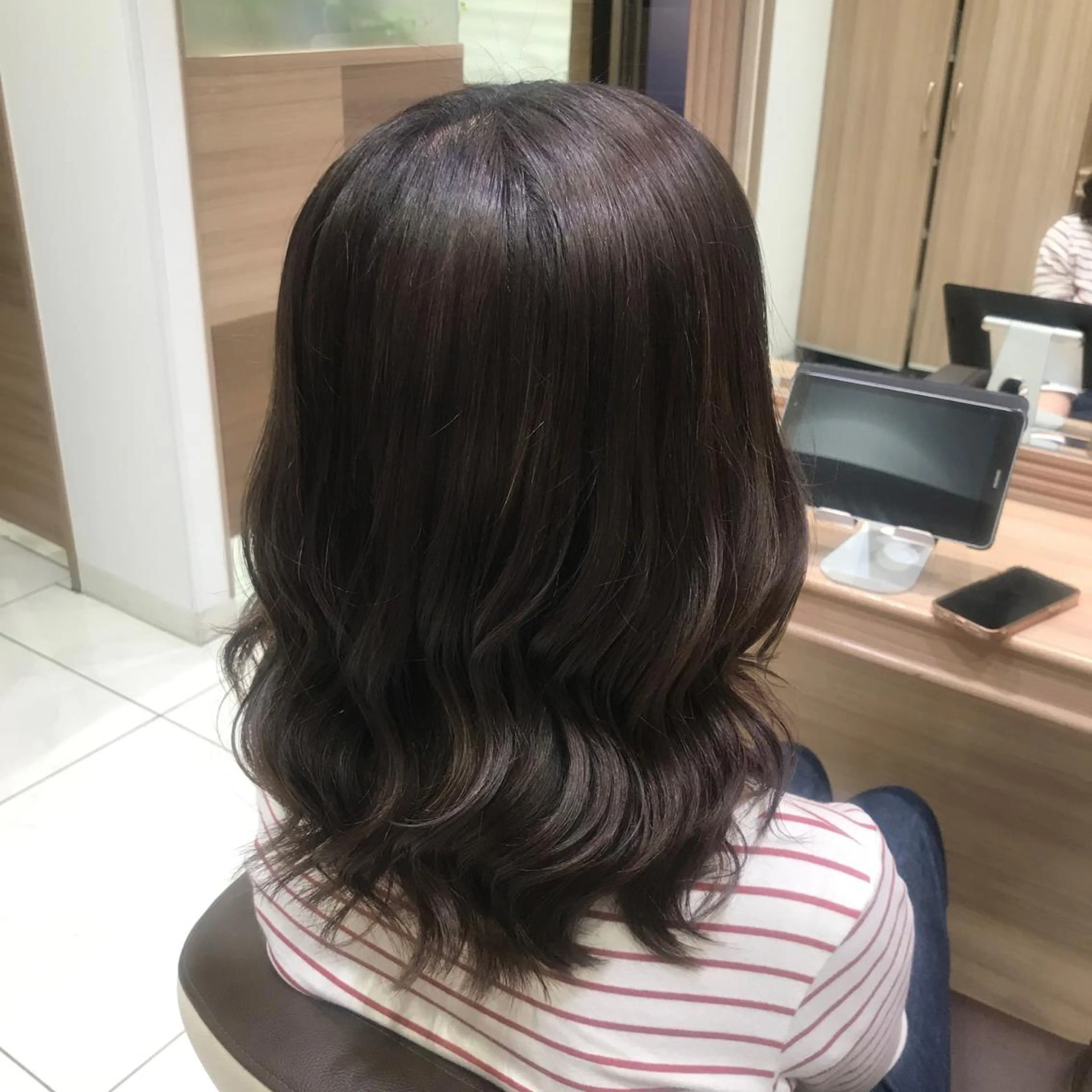 ミディアム カラー ヘアセット/メンズ パーマChihoのヘアスタイル