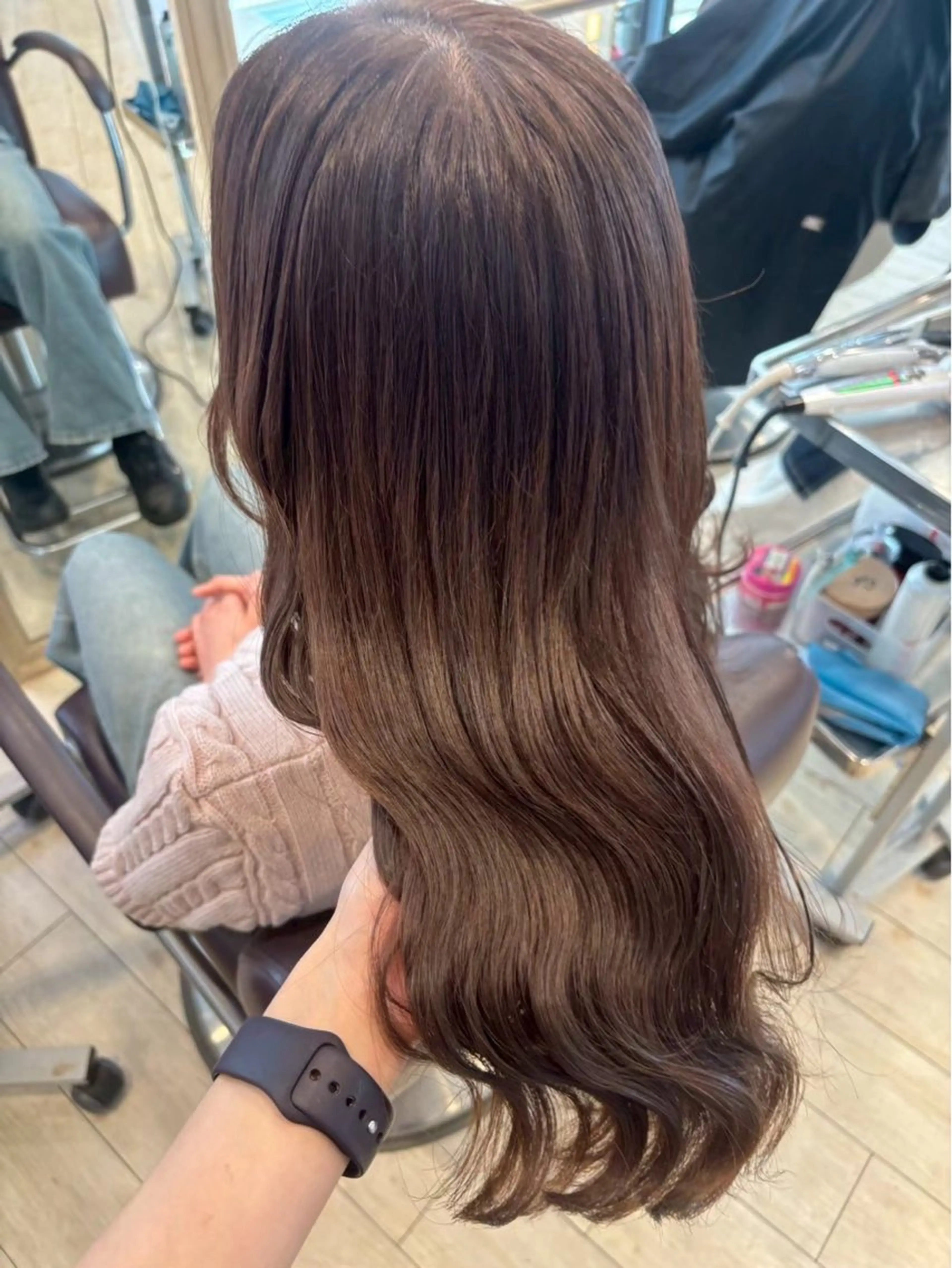 ロング カラー ブラウンカラー ヘアカラー エクステ🫧アレンジ ￤横浜  ももはのヘアスタイル