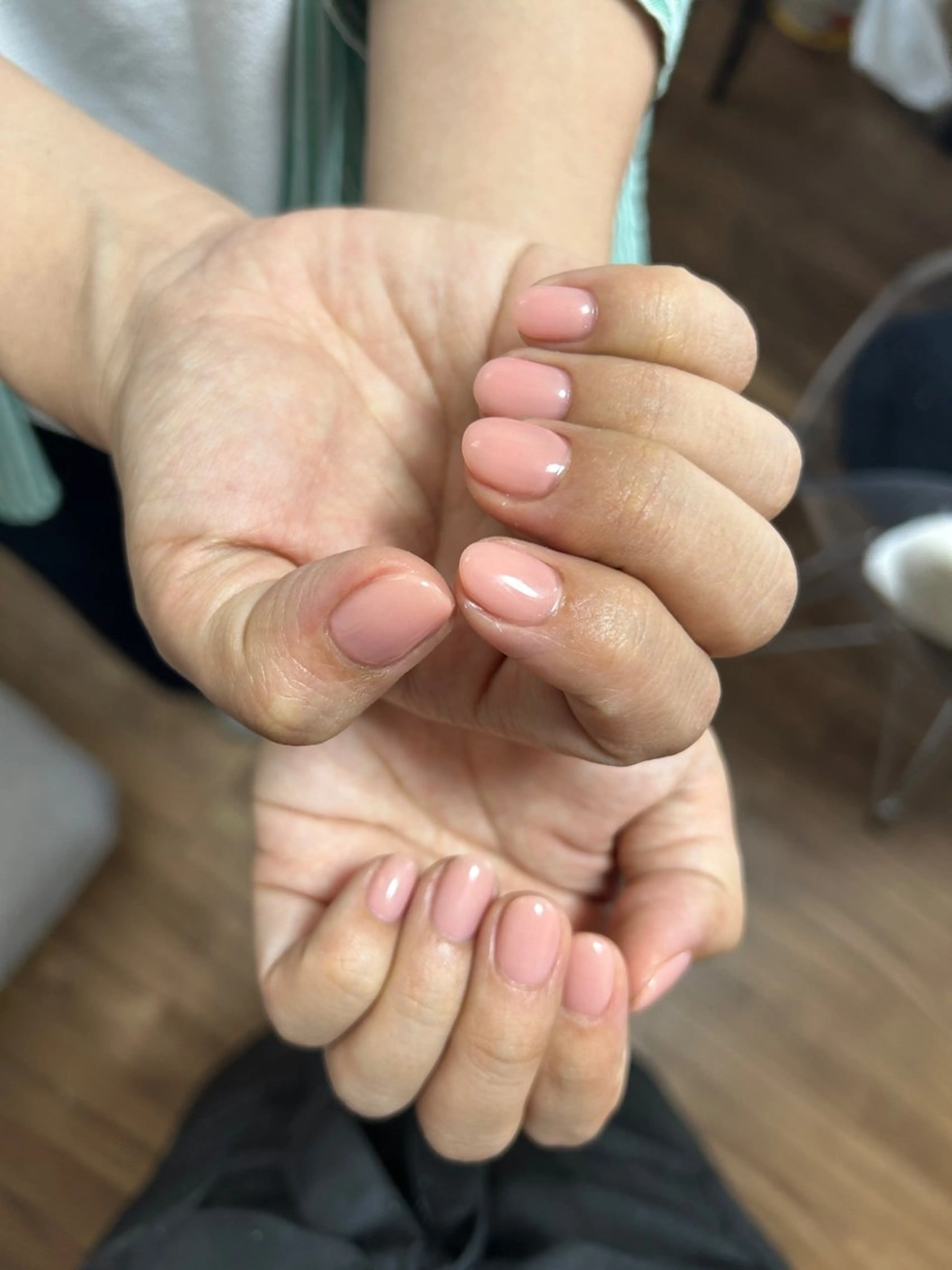 ネイル シンプルネイル ハンドネイル ジュニア あやめのネイルデザイン