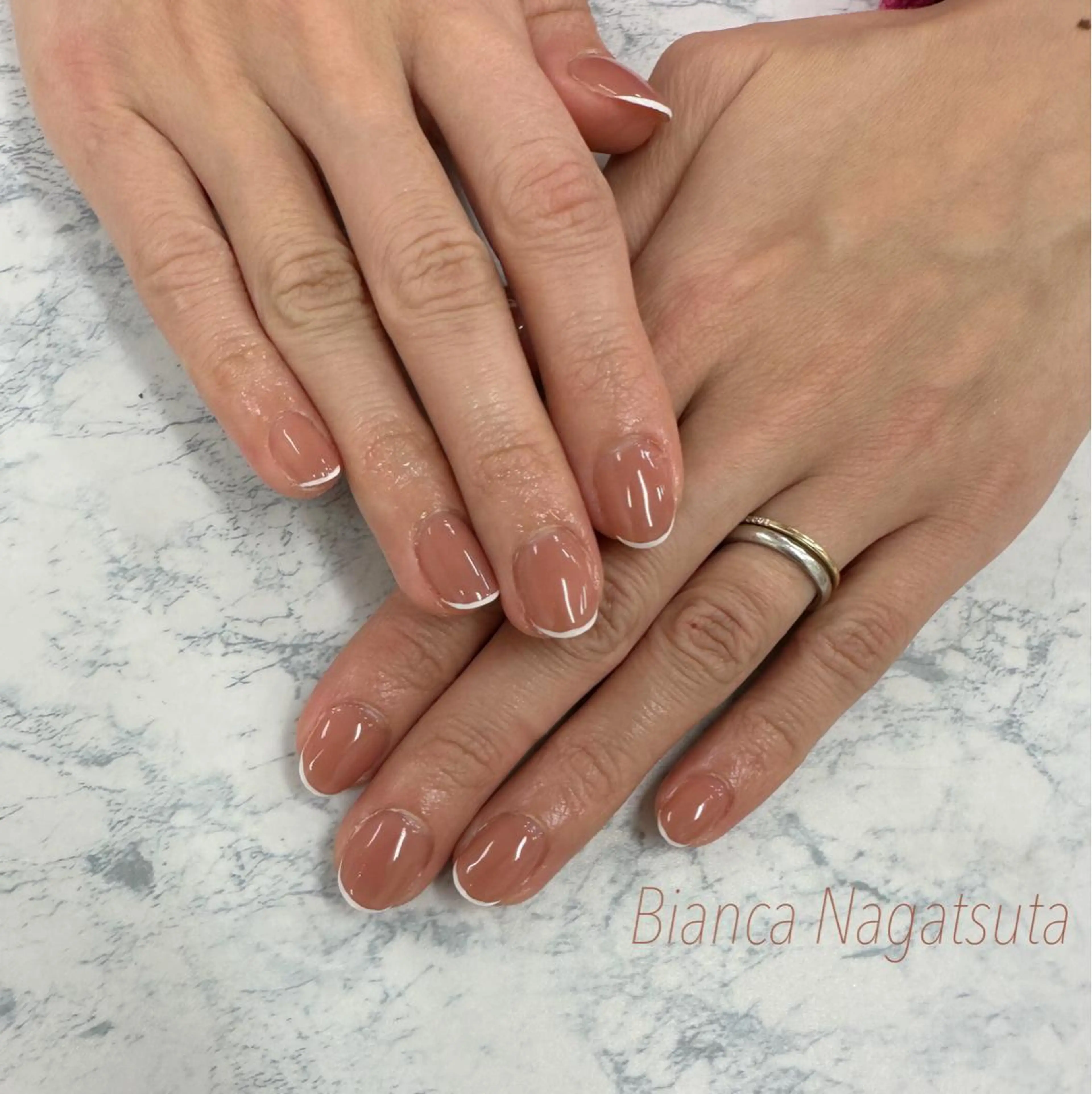 ネイル フレンチネイル Bianca🦋 AIRAのネイルデザイン