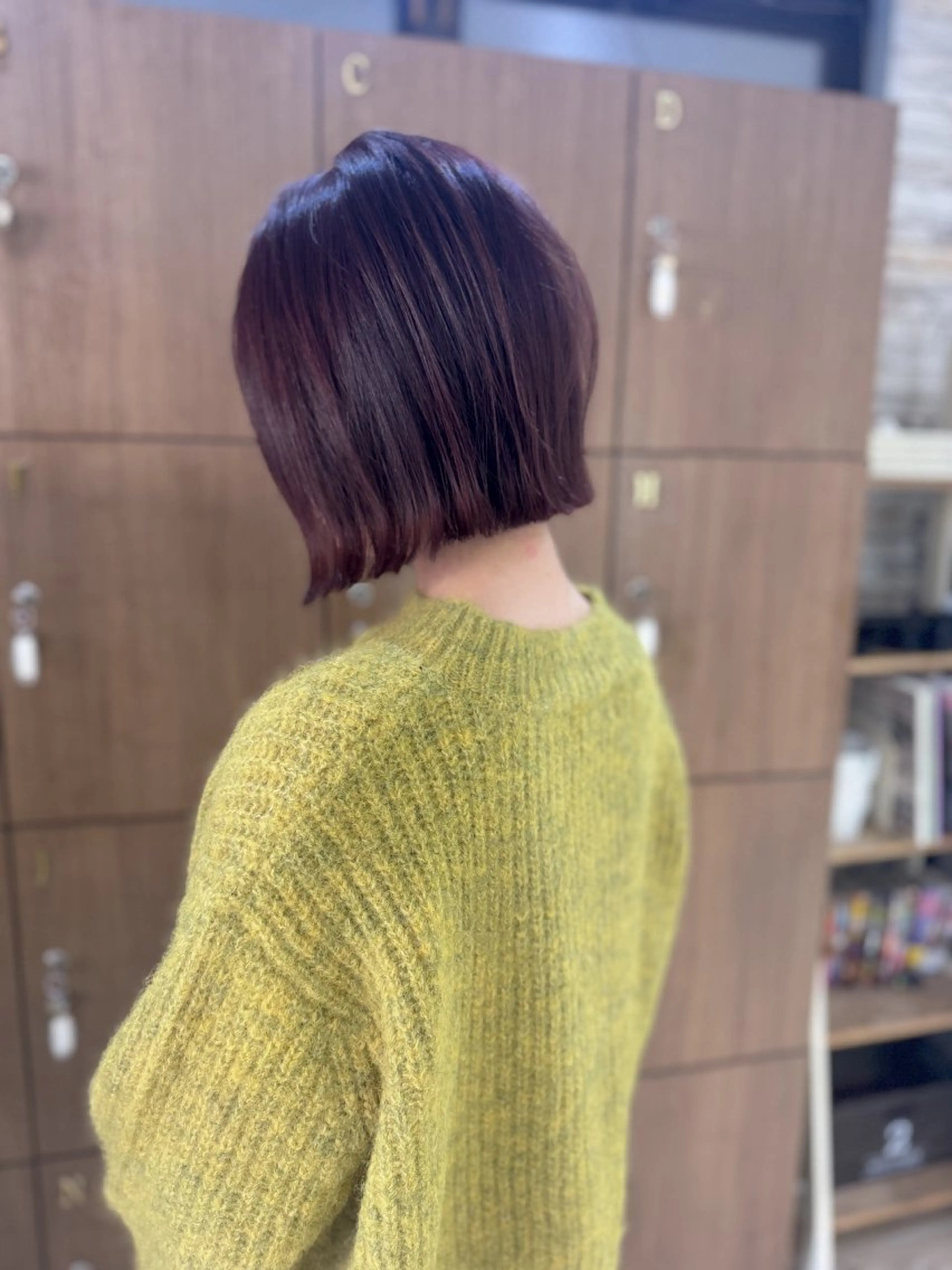 ミディアム 切りっぱなしボブ ボブ 古川 流久のヘアスタイル
