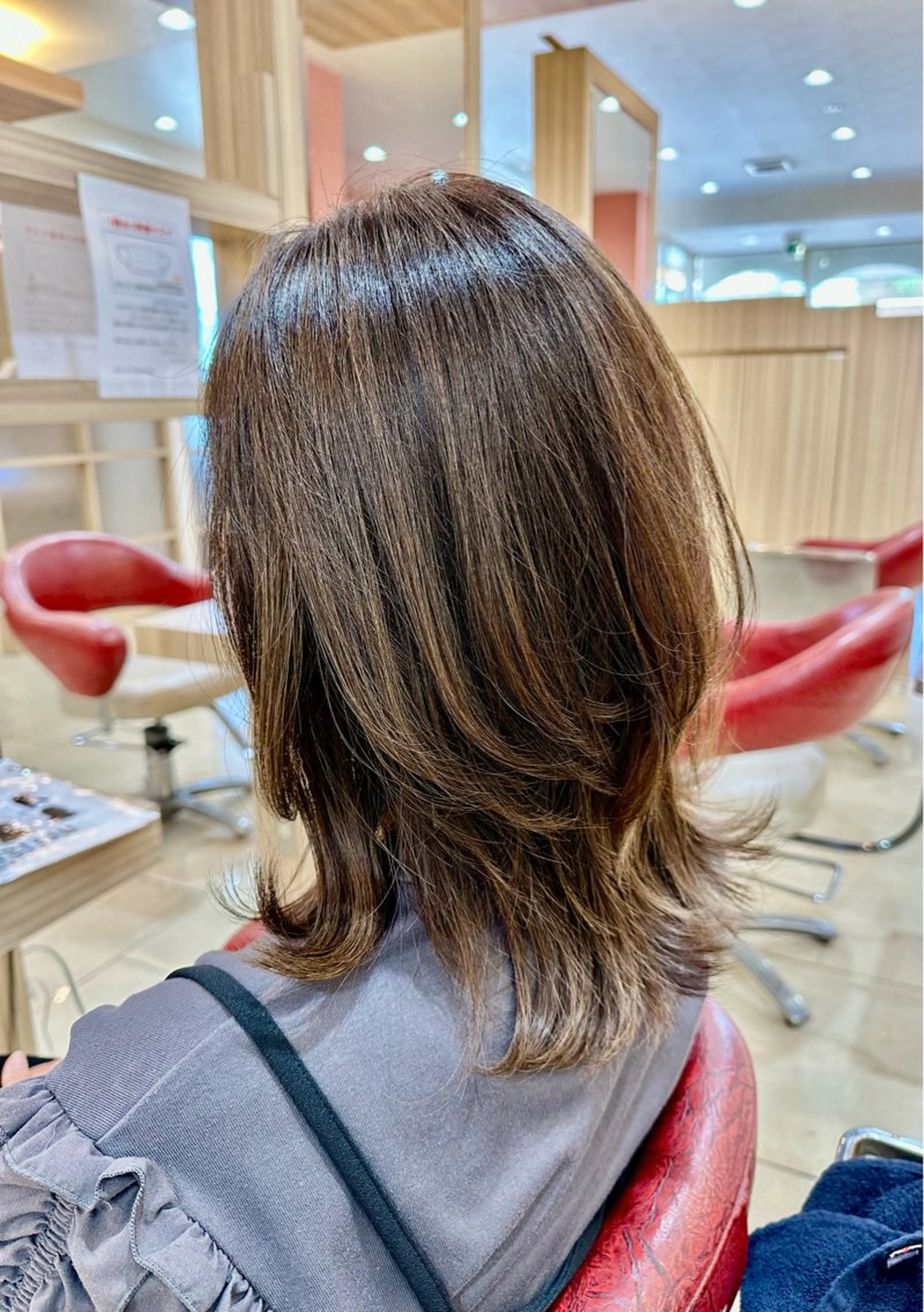 《✨ご新規様限定✨》骨格矯正カット✂︎+脱白髪染めフルカラー+サブリミック髪質改善3stepトリートメントの写真