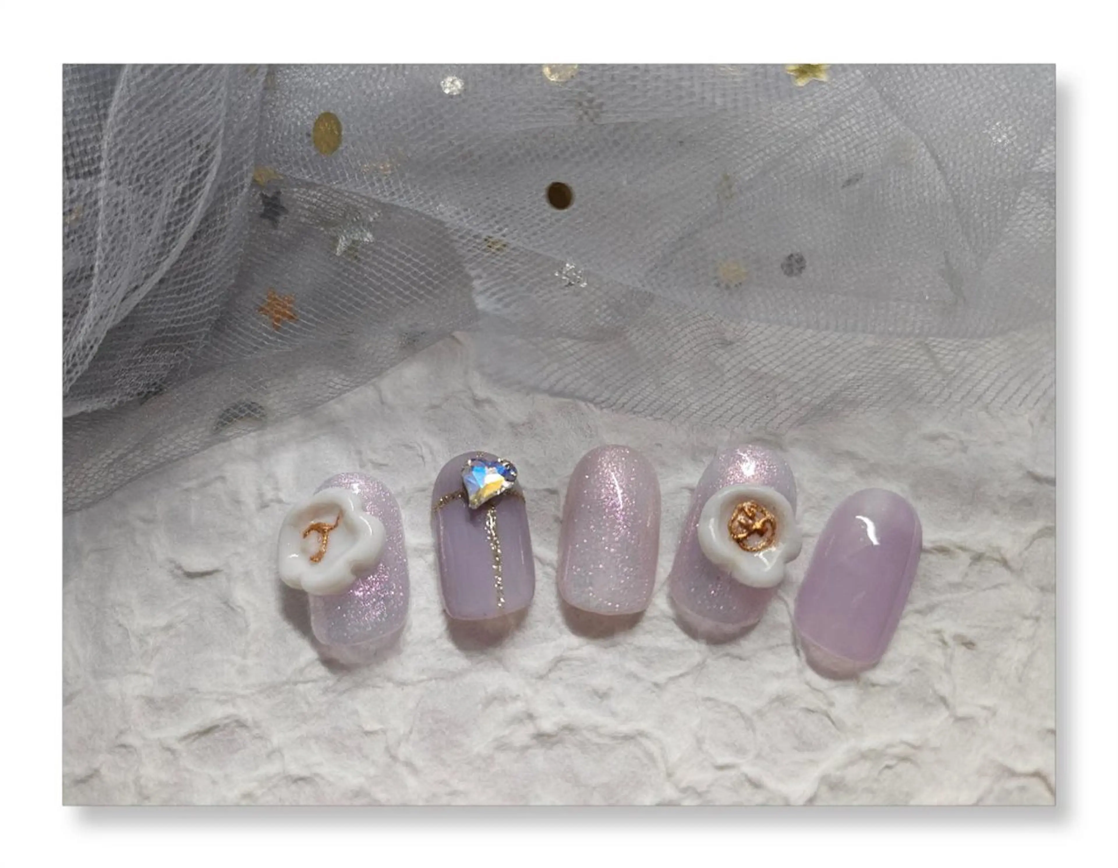 ネイル 花花 ネイルサロンのネイルデザイン