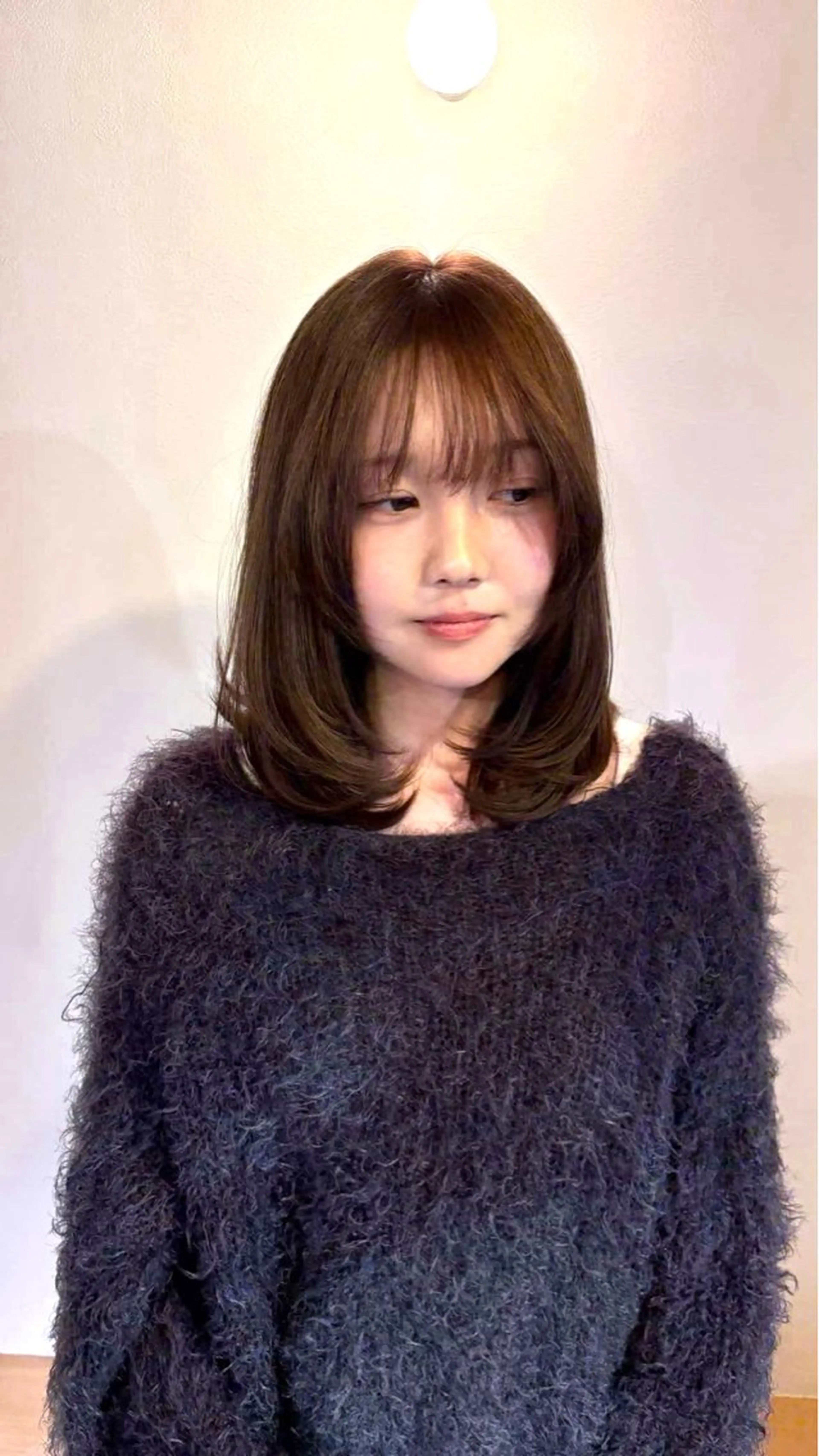 ミディアム カラー ベージュカラー オリーブベージュ ヘアカラー トリートメント 田中 美海のヘアスタイル