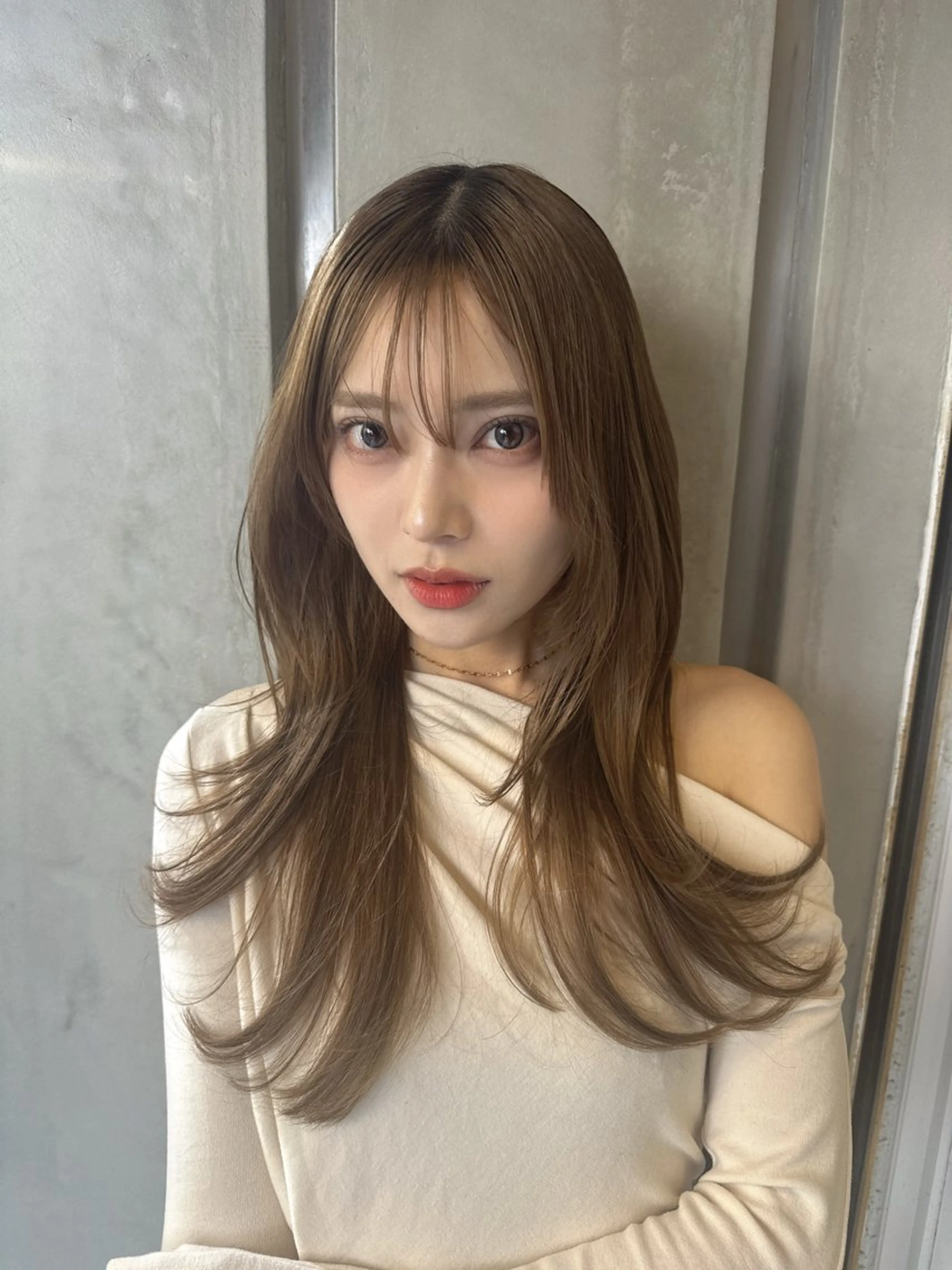 ロング カラー ベージュカラー 透明感カラー レイヤーカット カット ヘアカラー トリートメント 💎透明感カラー特化 💎TAISEIのヘアスタイル