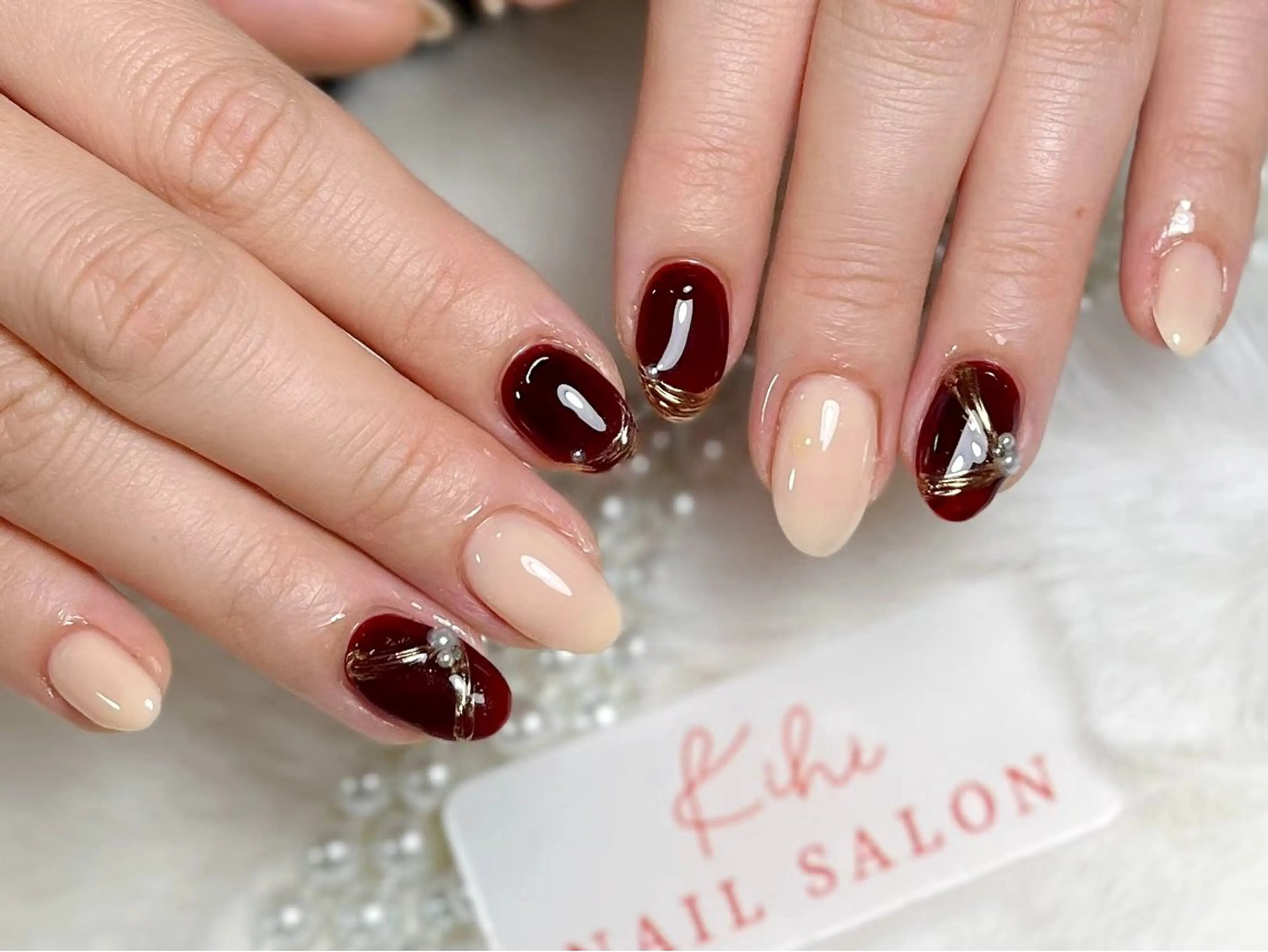 ネイル アートネイル フレンチネイル ジェルネイル グラデーション 韓国ネイル ハンドネイル ハンドケア さくら💮💮 【オフ無料】のネイルデザイン