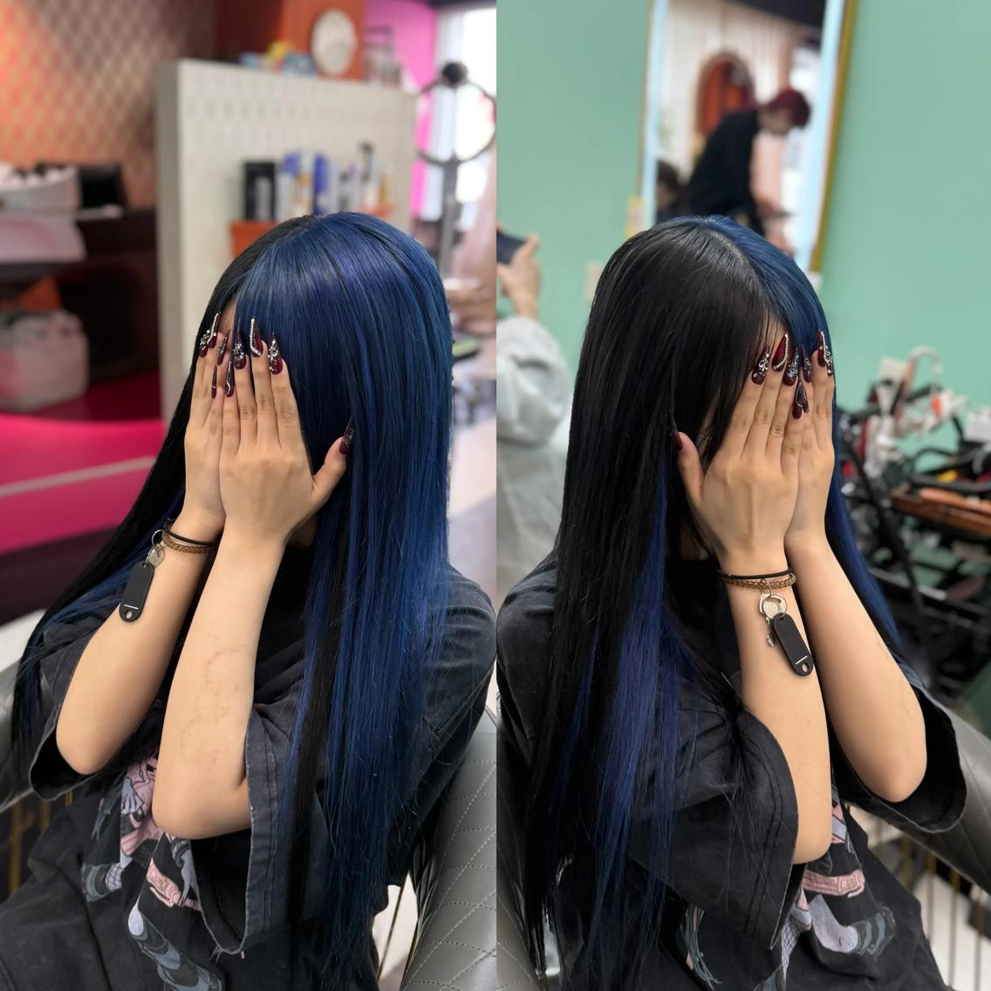 ロング エクステ ヘアカラー エクステ Reflet 新宿/プルエクステのヘアスタイル