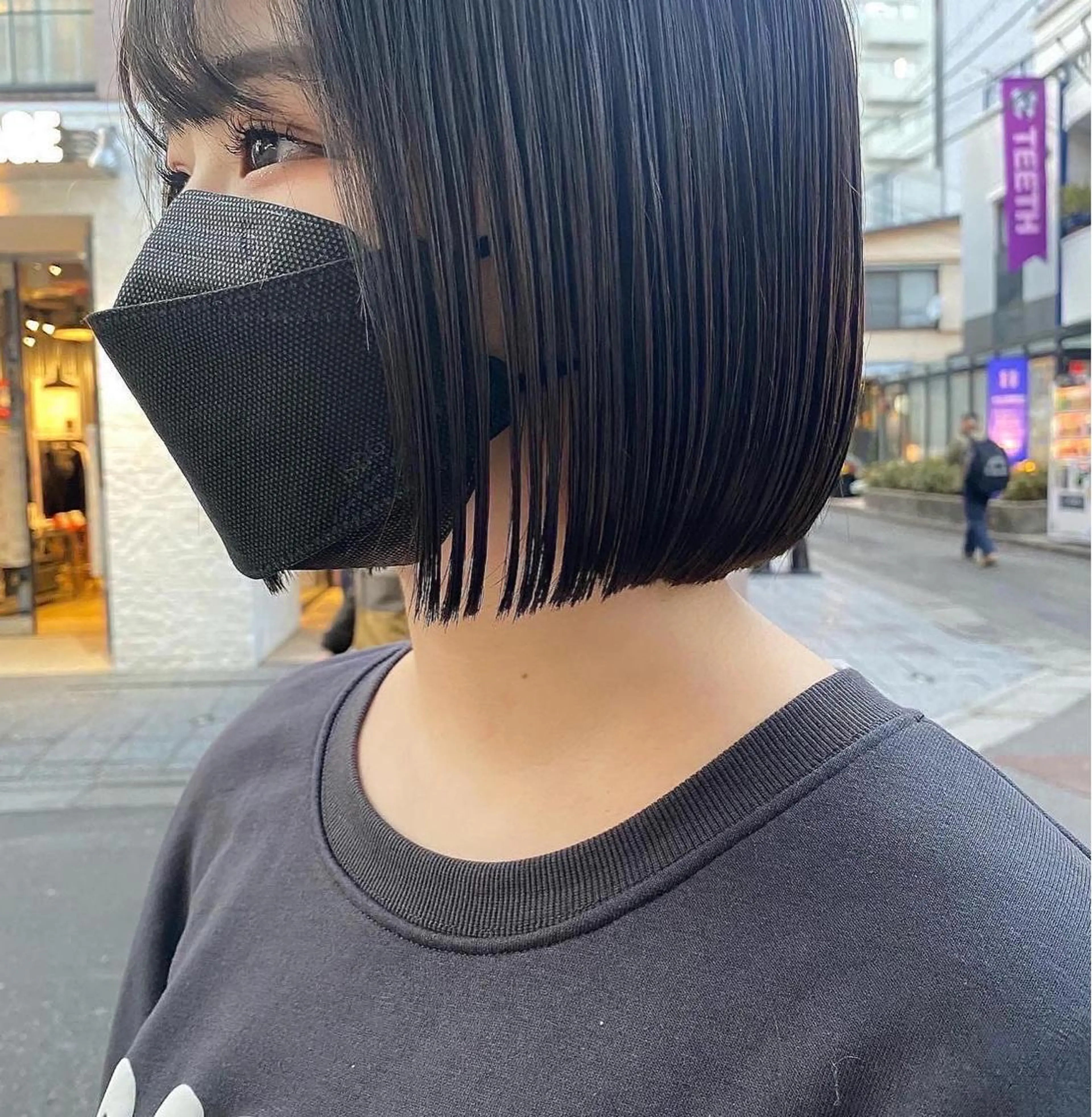 ミディアム カラー カット ヘアカラー トリートメント センターパート/ 暖色カラーayuのヘアスタイル