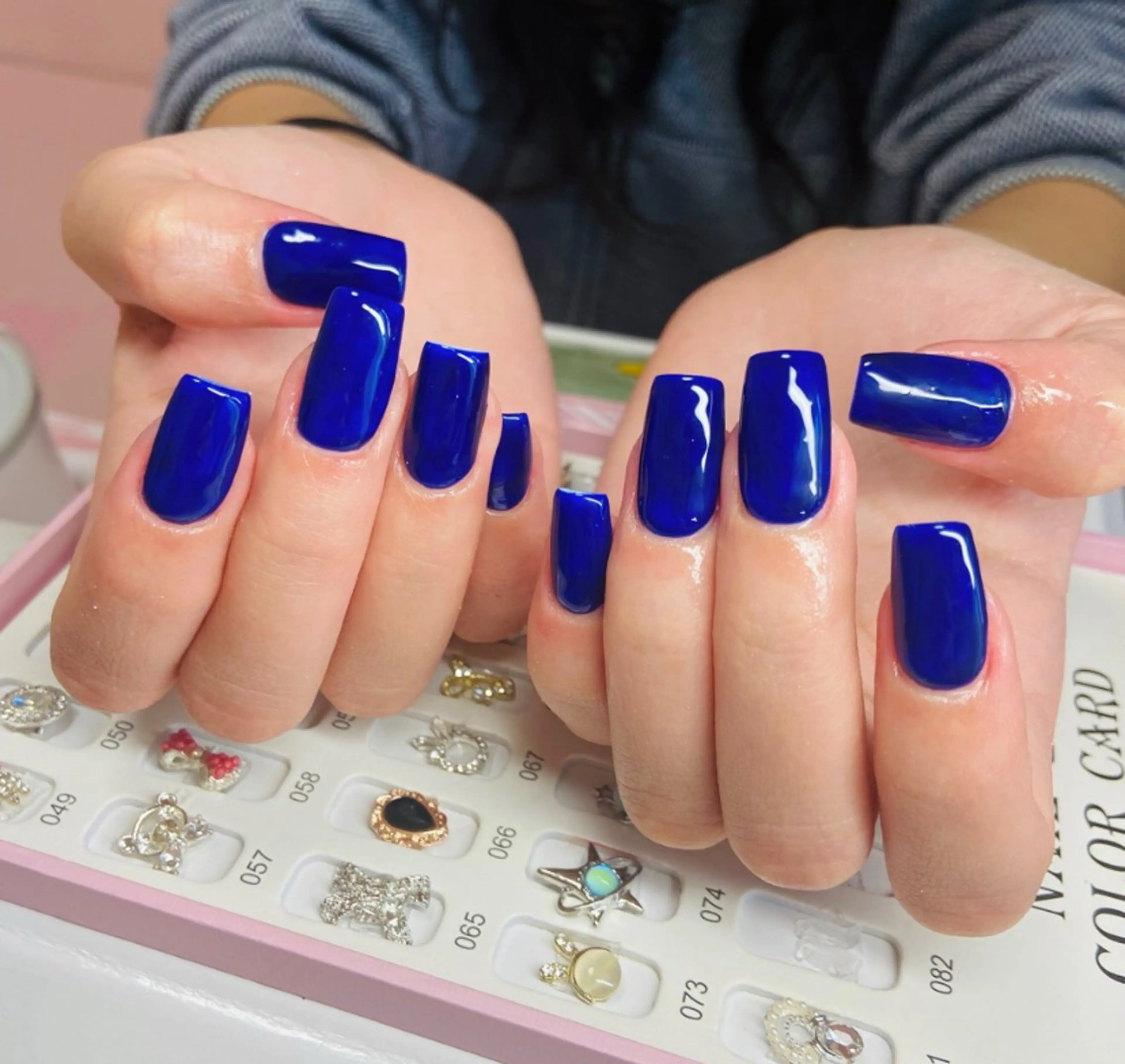 ネイル 長さ出し ワンカラーネイル ハンドネイル HandSnail 座間自宅ネイルサロンのネイルデザイン