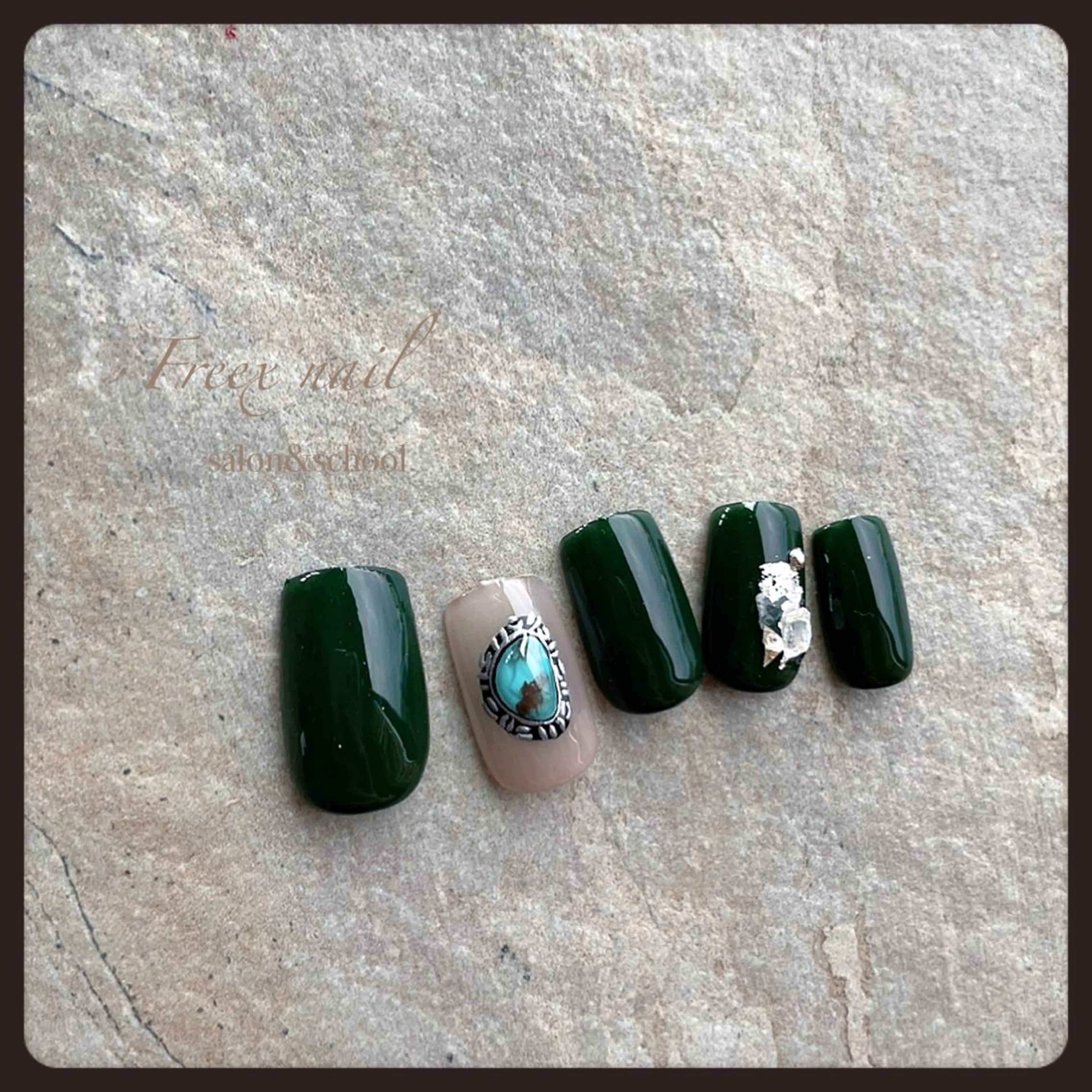 ネイル アートネイル シルバー ハンドネイル ハンドケア freex nail /ニュアンス/個性派のネイルデザイン