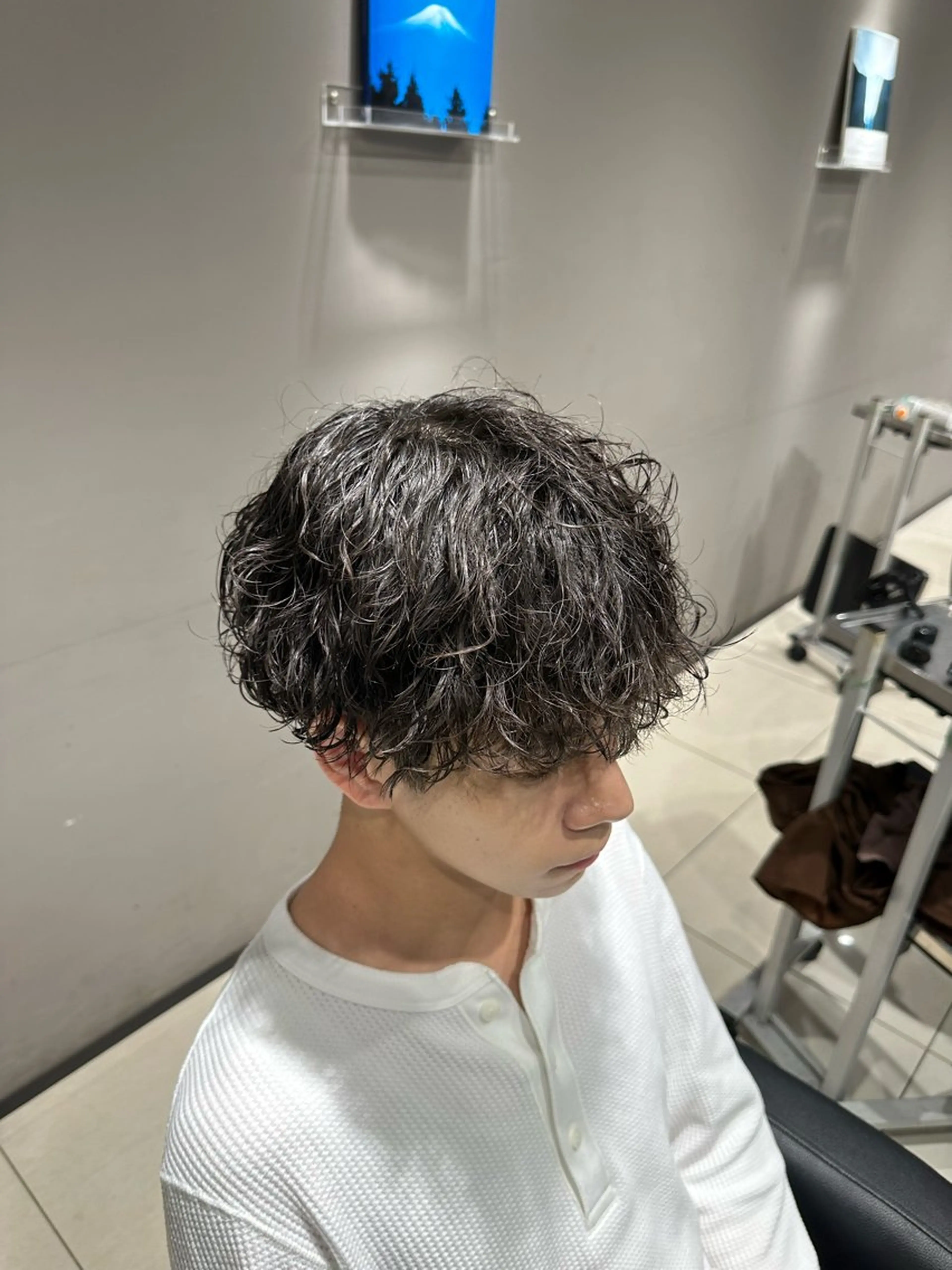 パーマ メンズ メンズパーマ 波巻きパーマ カット パーマ メンズ特化美容師💠 / 関内 / レンのヘアスタイル