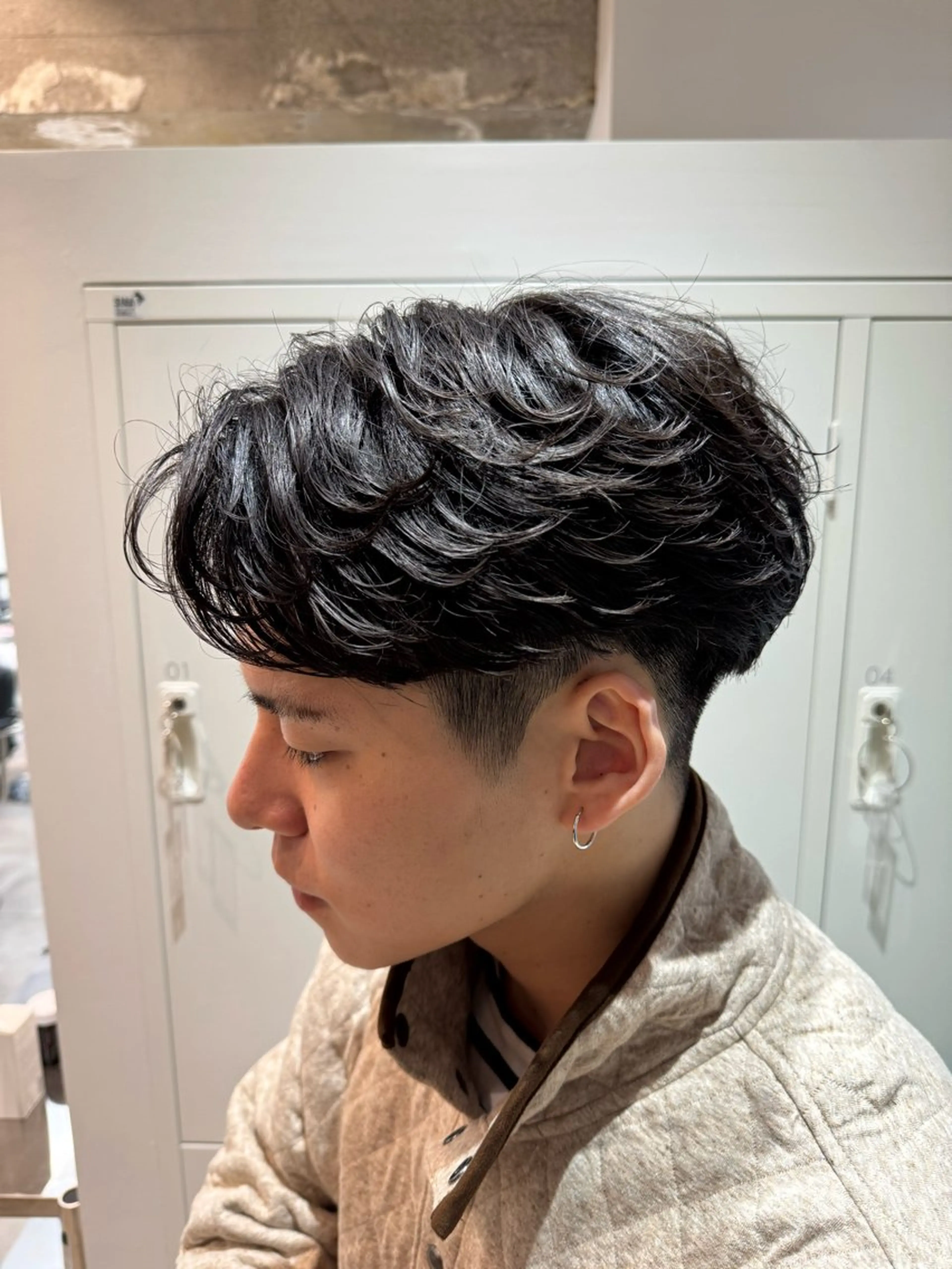 パーマ メンズ フェザーパーマ メンズパーマ カット パーマ 大宮メンズ特化/パー マ職人/小川藍人のヘアスタイル