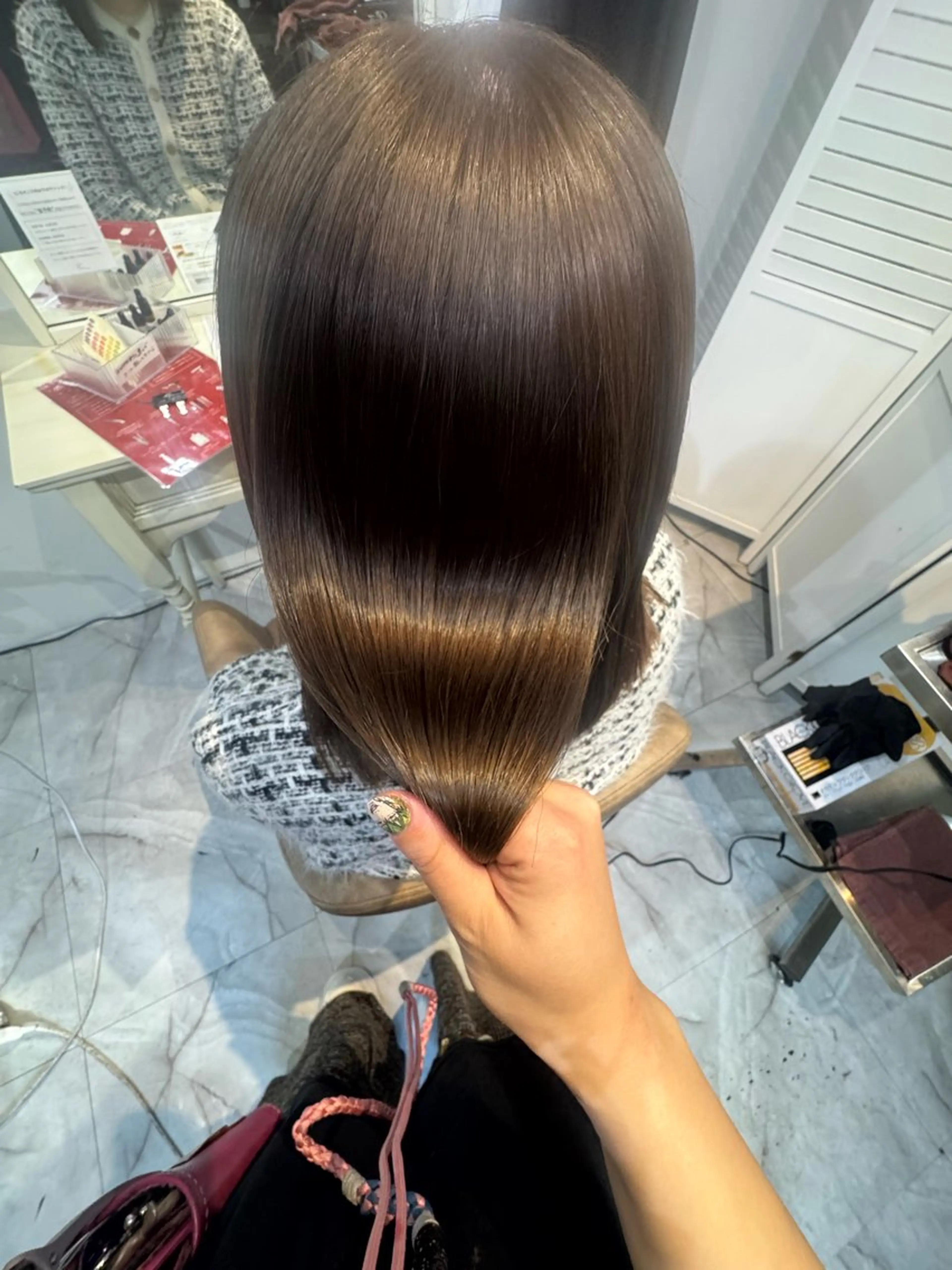 ミディアム カラー パーマ 縮毛矯正 カット 縮毛矯正 トリートメント 3日空きあり 🌟misatoのヘアスタイル