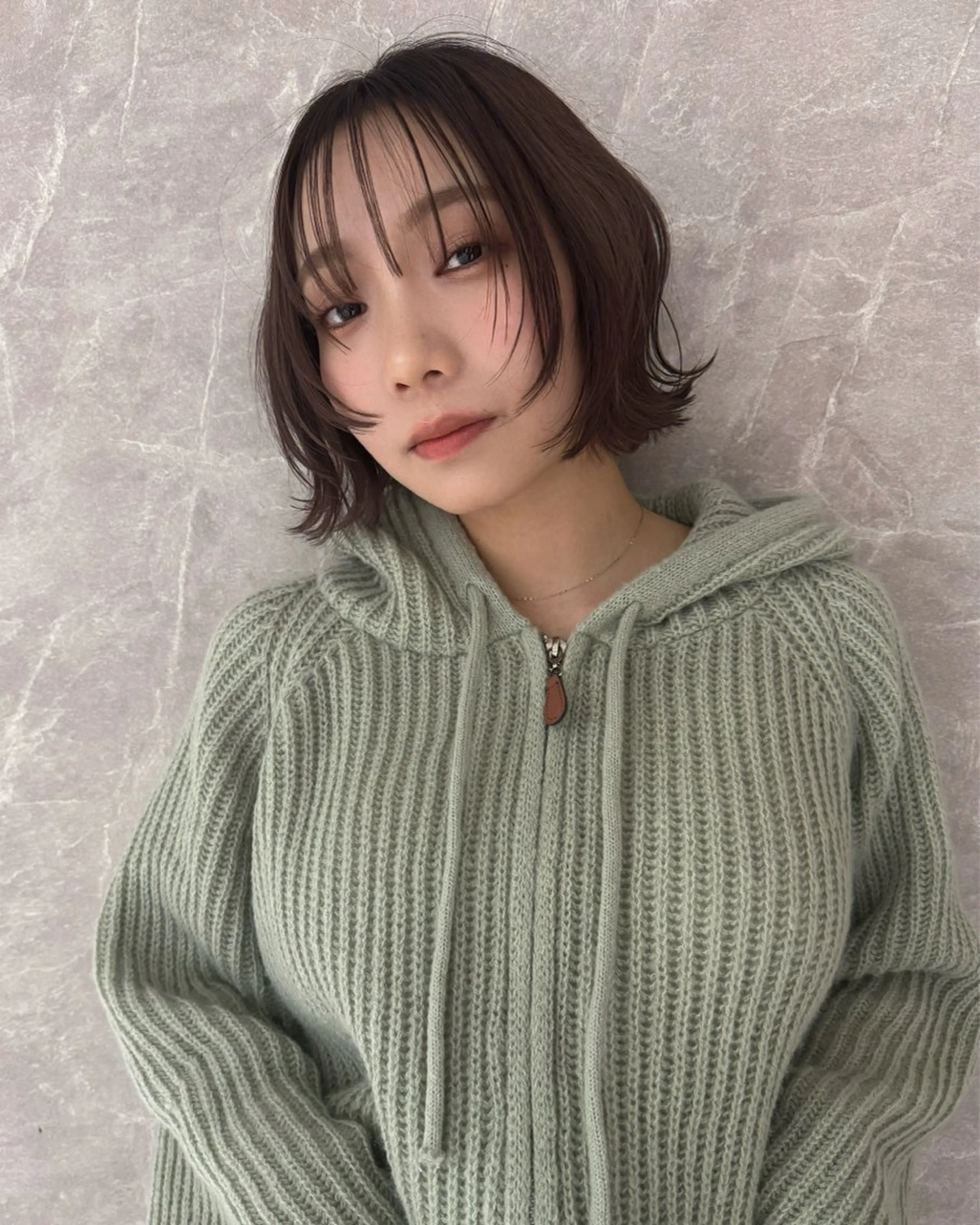 ショート カット ヘアカラー トリートメント 顔まわりカット/ボブ レイヤー/今城愛友花のヘアスタイル