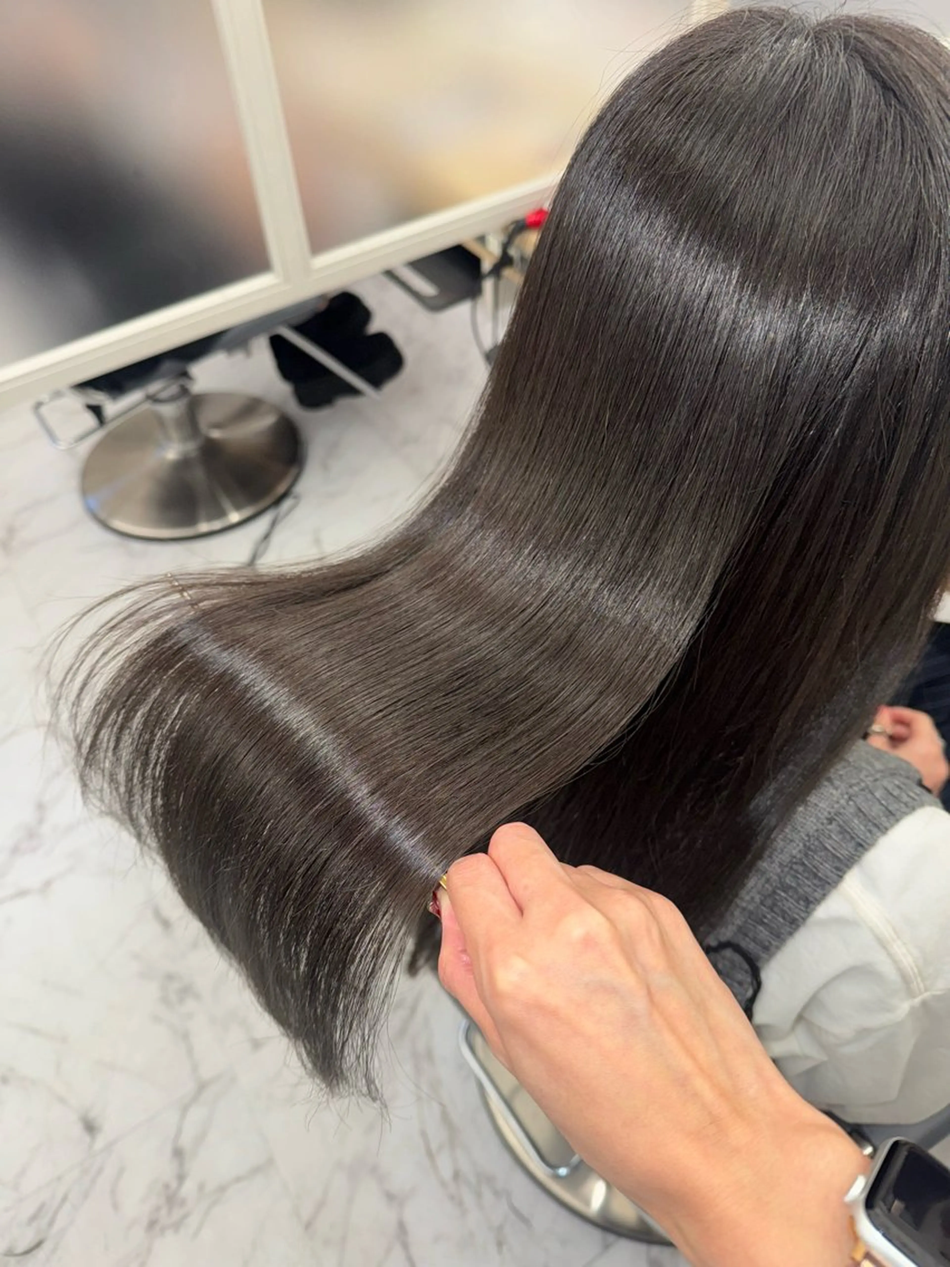 ミディアム カラー ヘアカラー トリートメント ヘッドスパ 韓国/アイドルヘア 🎀みづきのヘアスタイル
