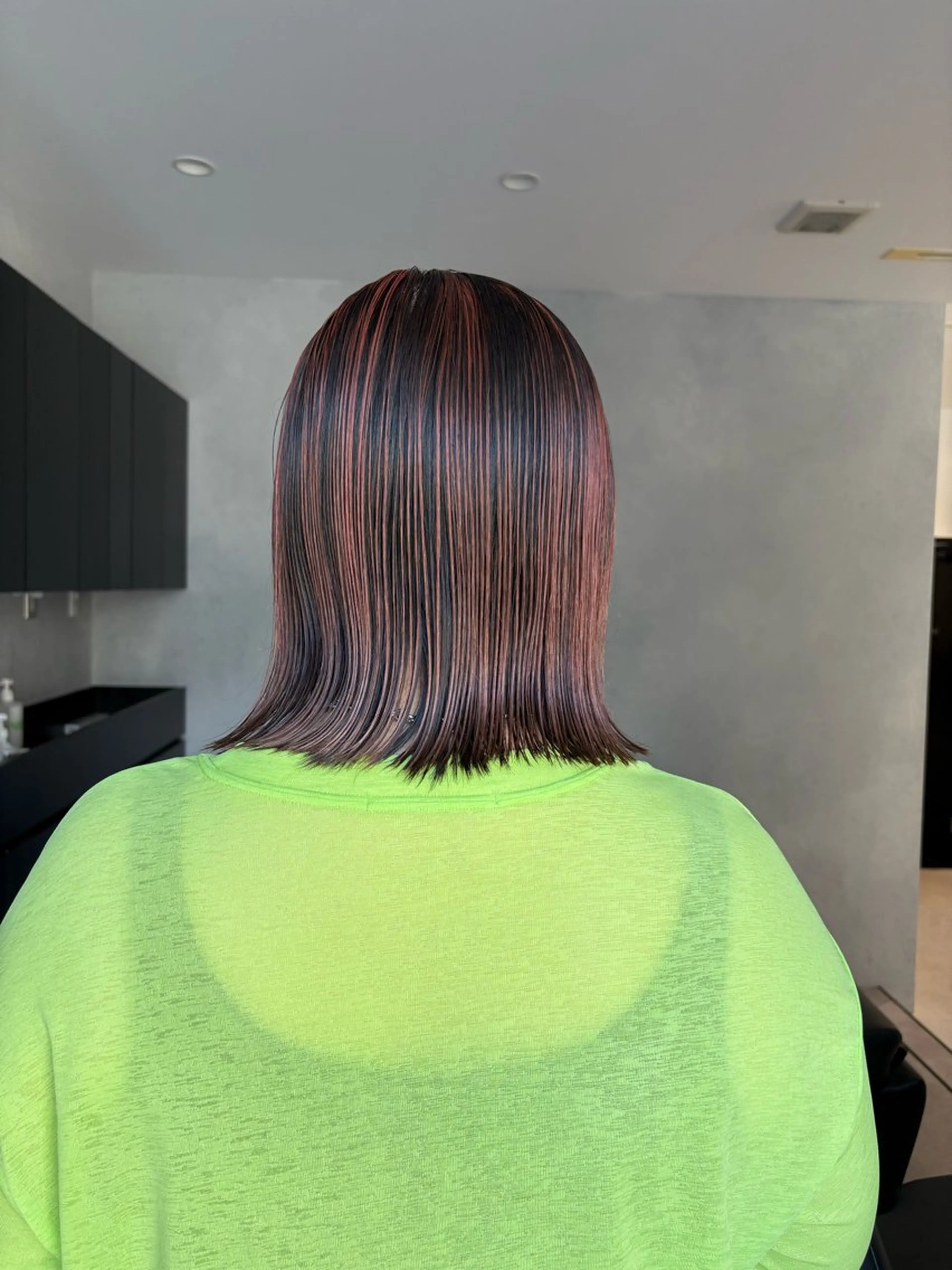 ミディアム カラー カット ヘアカラー トリートメント 吉武 茂暉のヘアスタイル