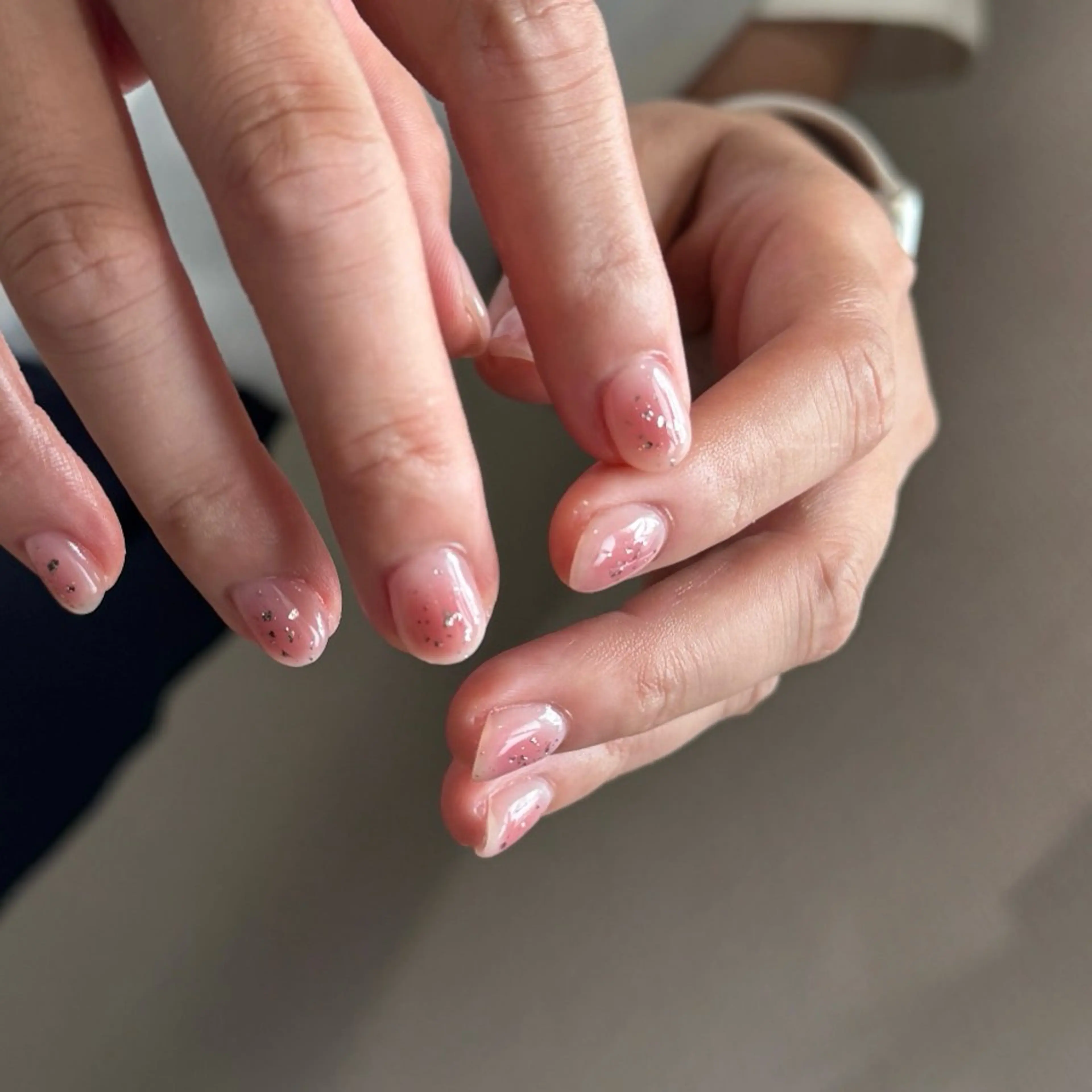 ネイル チークネイル シンプルネイル 夏ネイル ハンドネイル pointillé .ayaのネイルデザイン