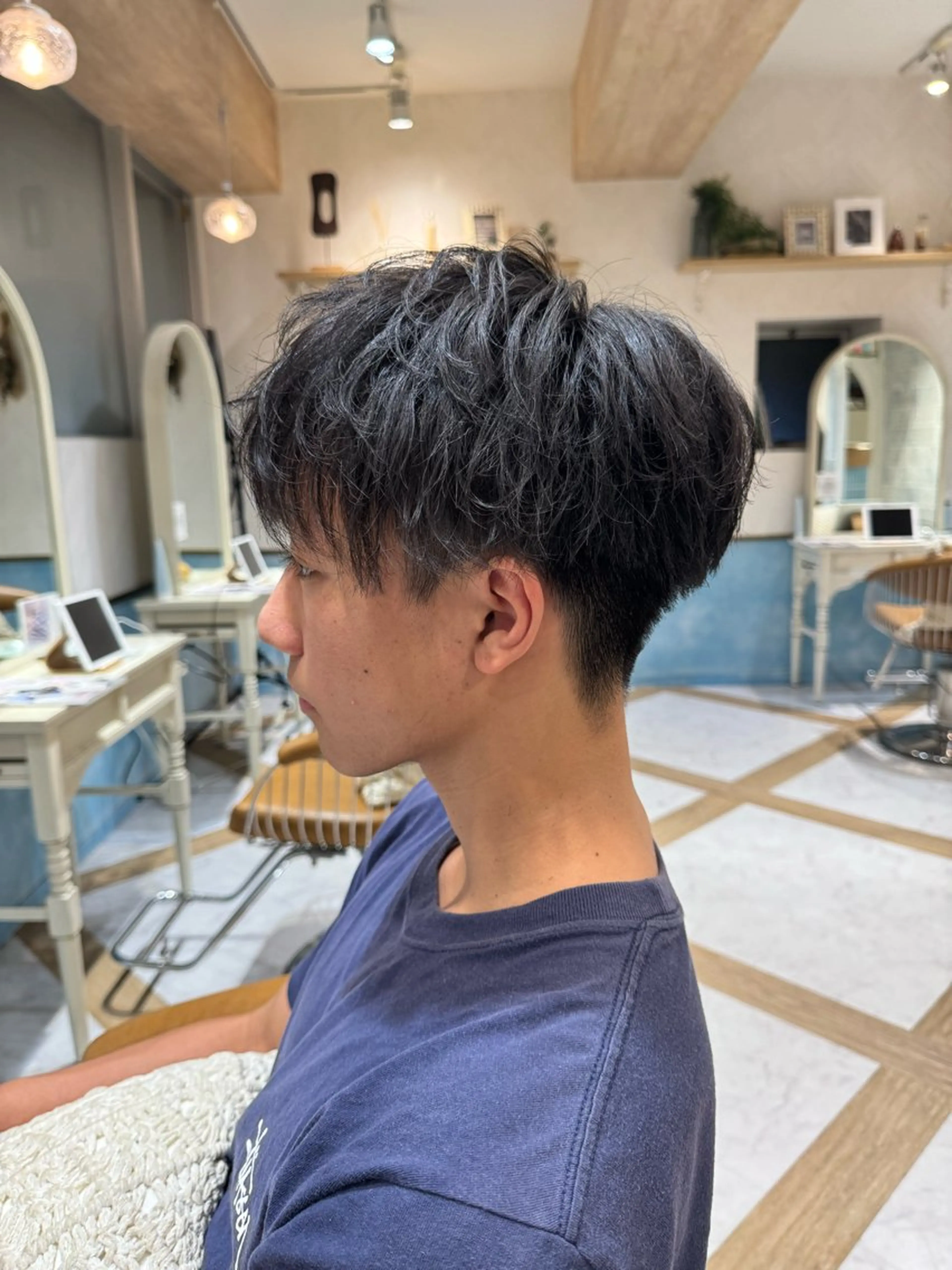 ミディアム Lond  strada所属・ハクヤ心斎橋 パーマ/縮毛矯正のヘアスタイル