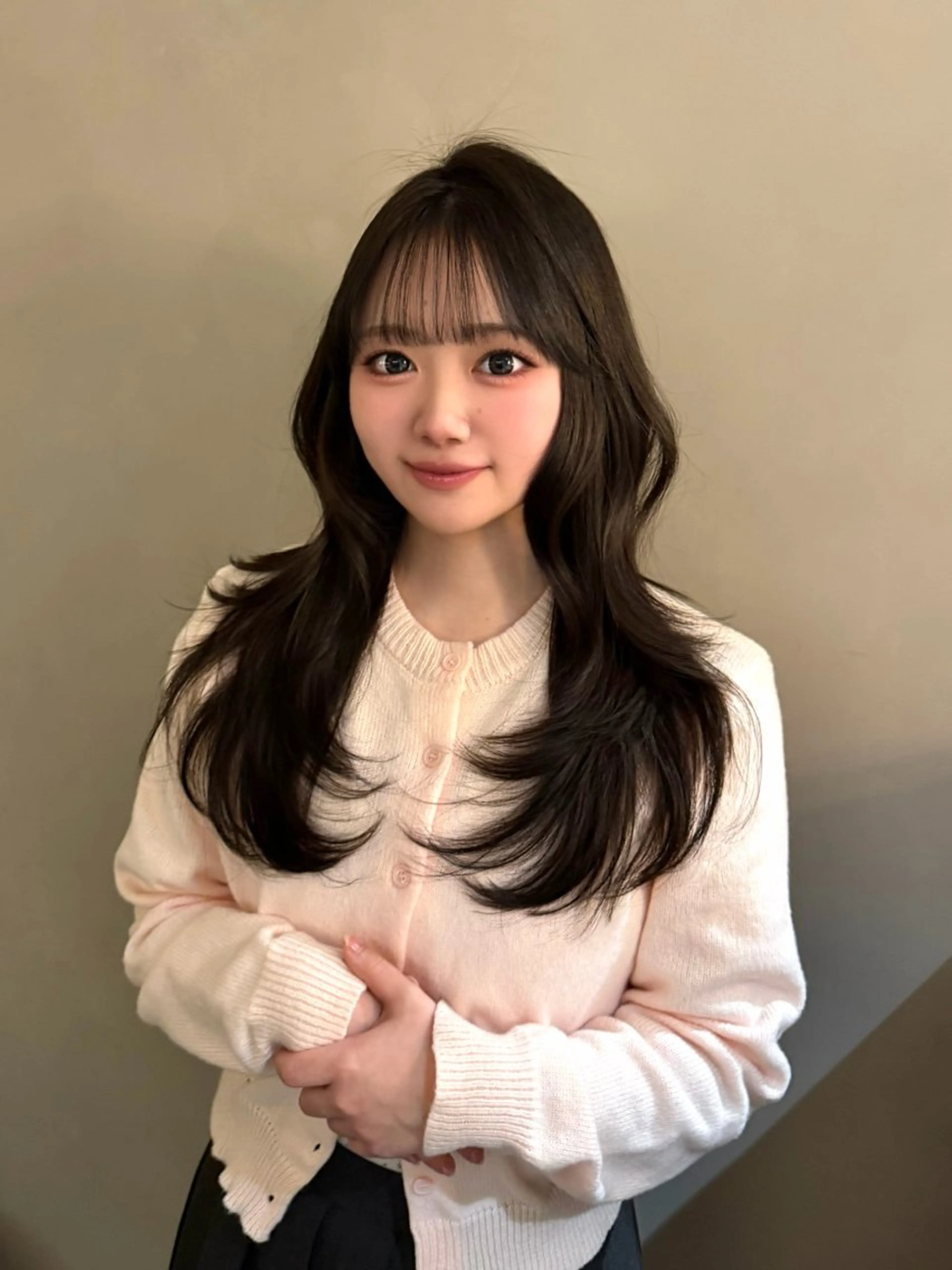 ロング カラー カット ヘアカラー トリートメント 🦋渋谷/韓国/レイ ヤー髪質改善Sayaのヘアスタイル