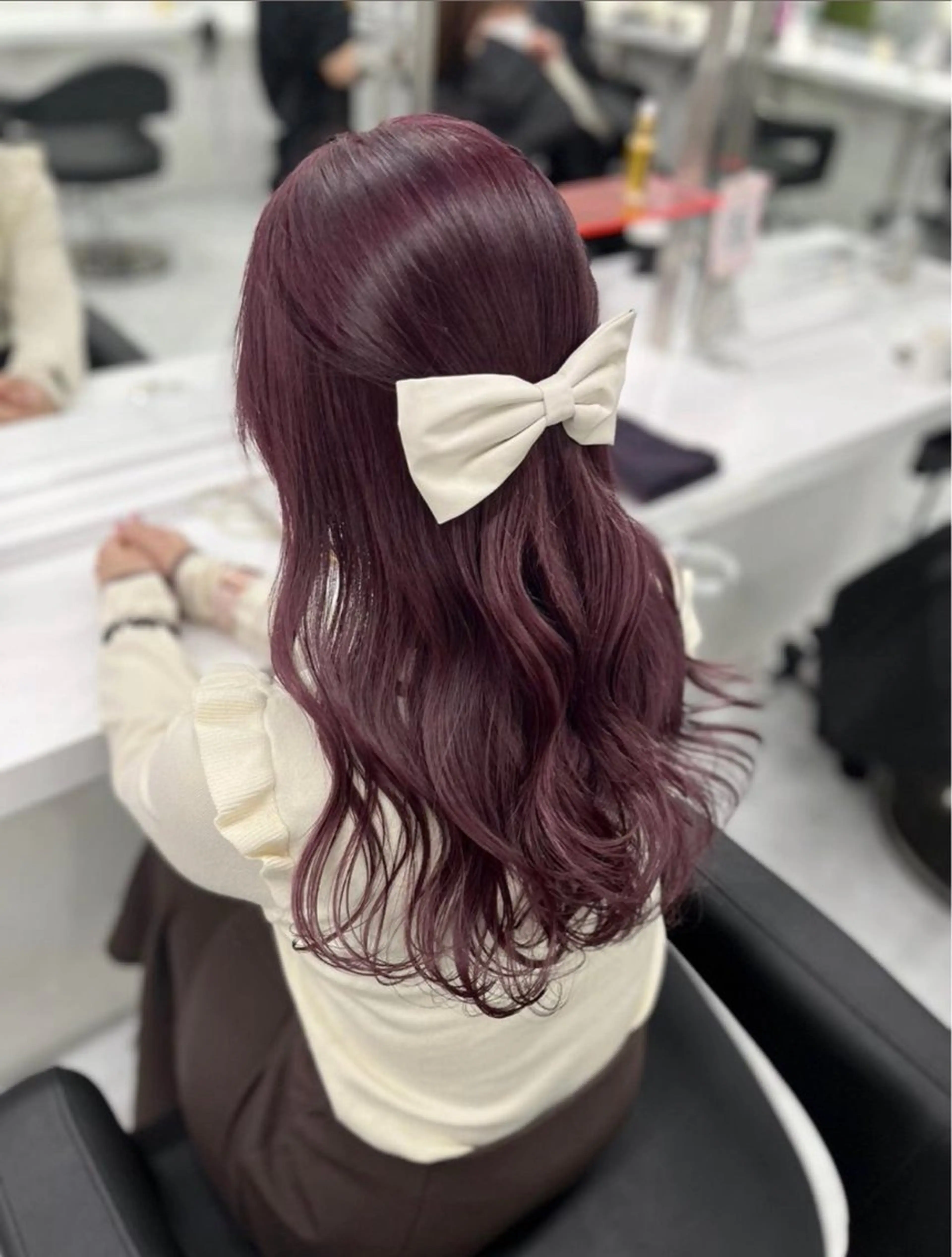 ロング カラー ヘアカラー ♥️韓国/ガーリー 暖色misa♥️のヘアスタイル