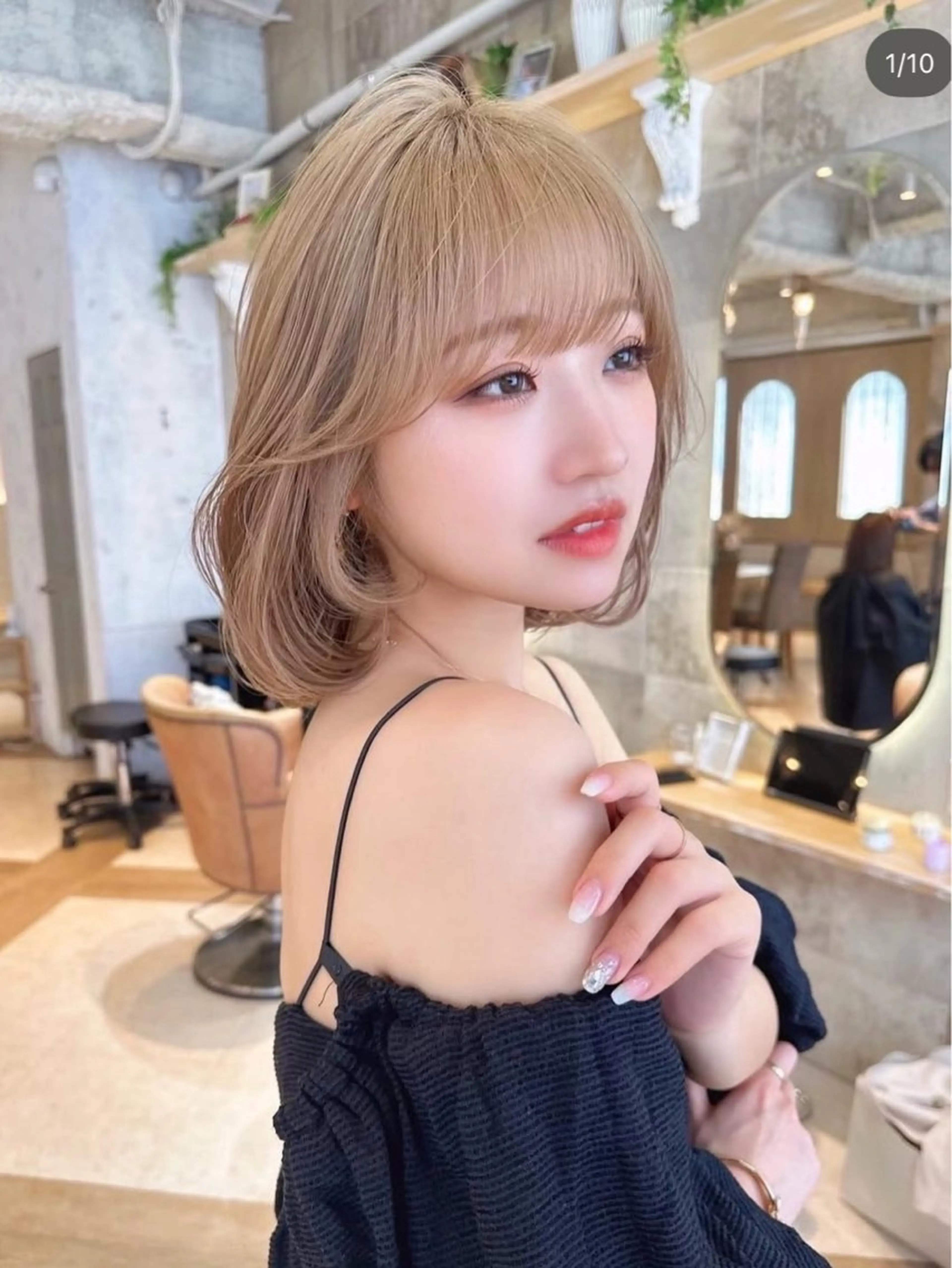 🩷ミニモ学割🩷ケアブリーチ＋トレンドカラー＋美髪トリートメント✨✨🤩の写真