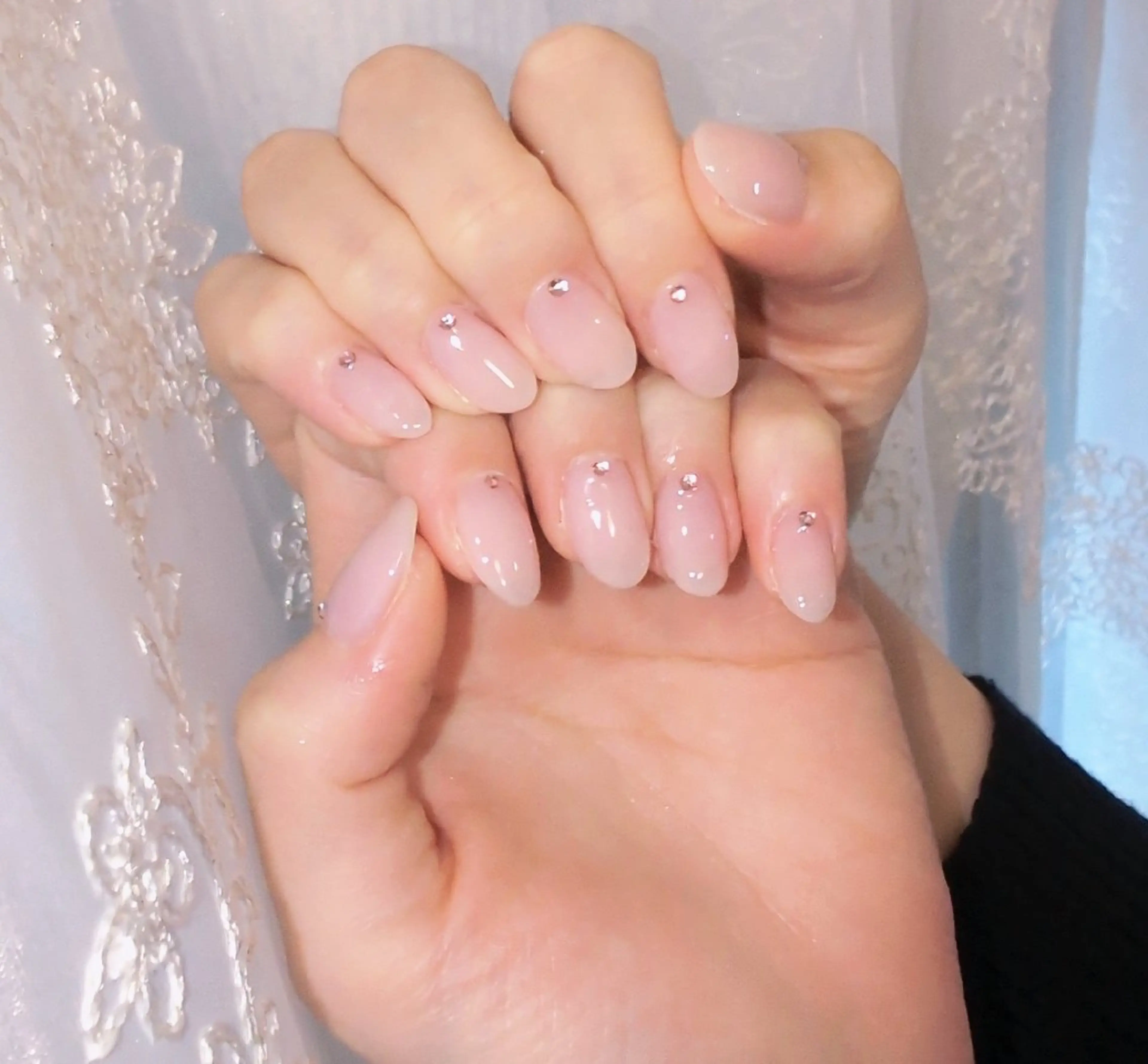 ネイル 長さ出し ジェルネイル 韓国ネイル マグネットネイル ニュアンスネイル I LOVE ME NAIL.｡.:*♡のネイルデザイン