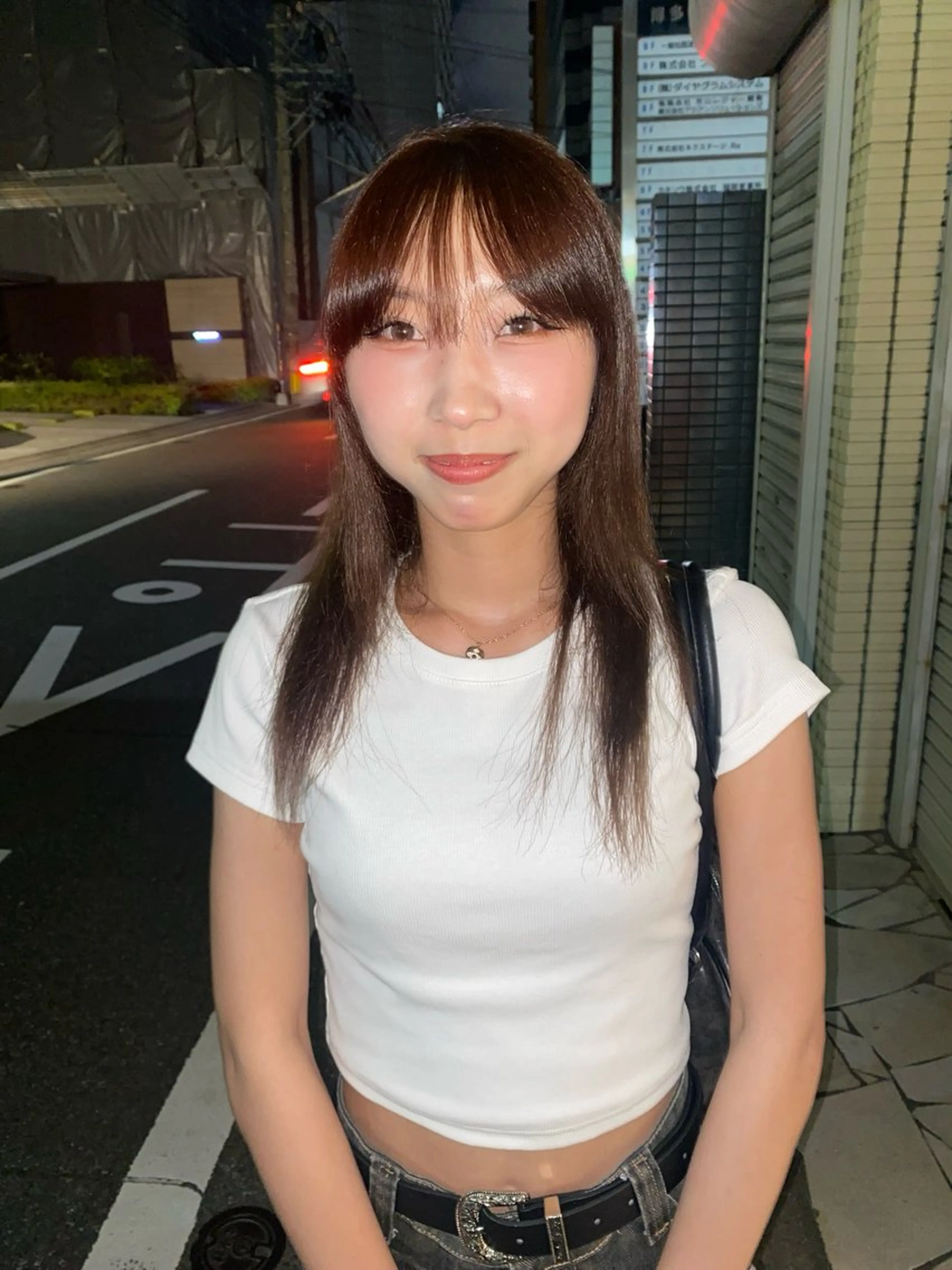 セミロング カラー ヘアカラー ソノダ リコのヘアスタイル