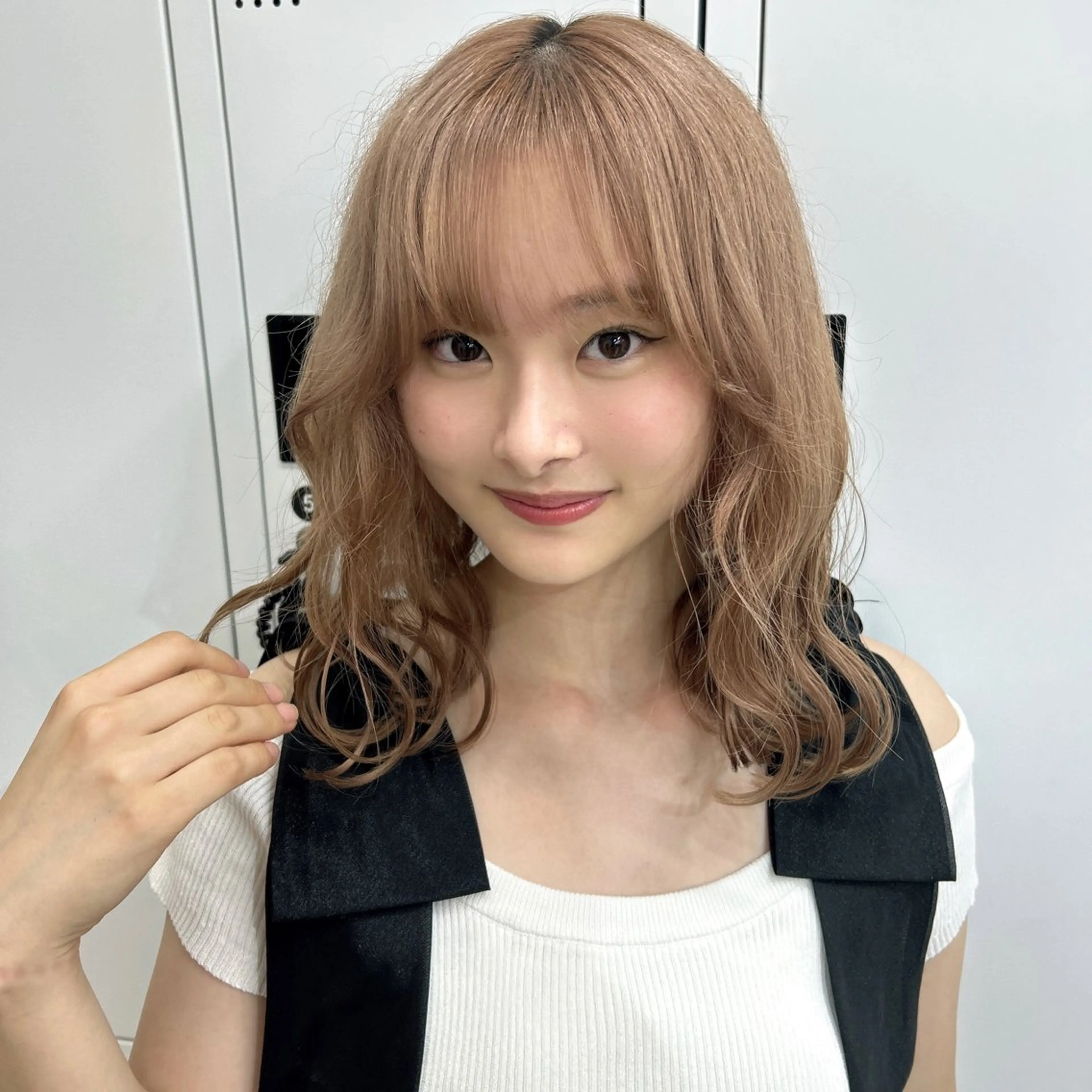 ミディアム カラー 🥀YUIHA🥀 テザインカラー♥のヘアスタイル