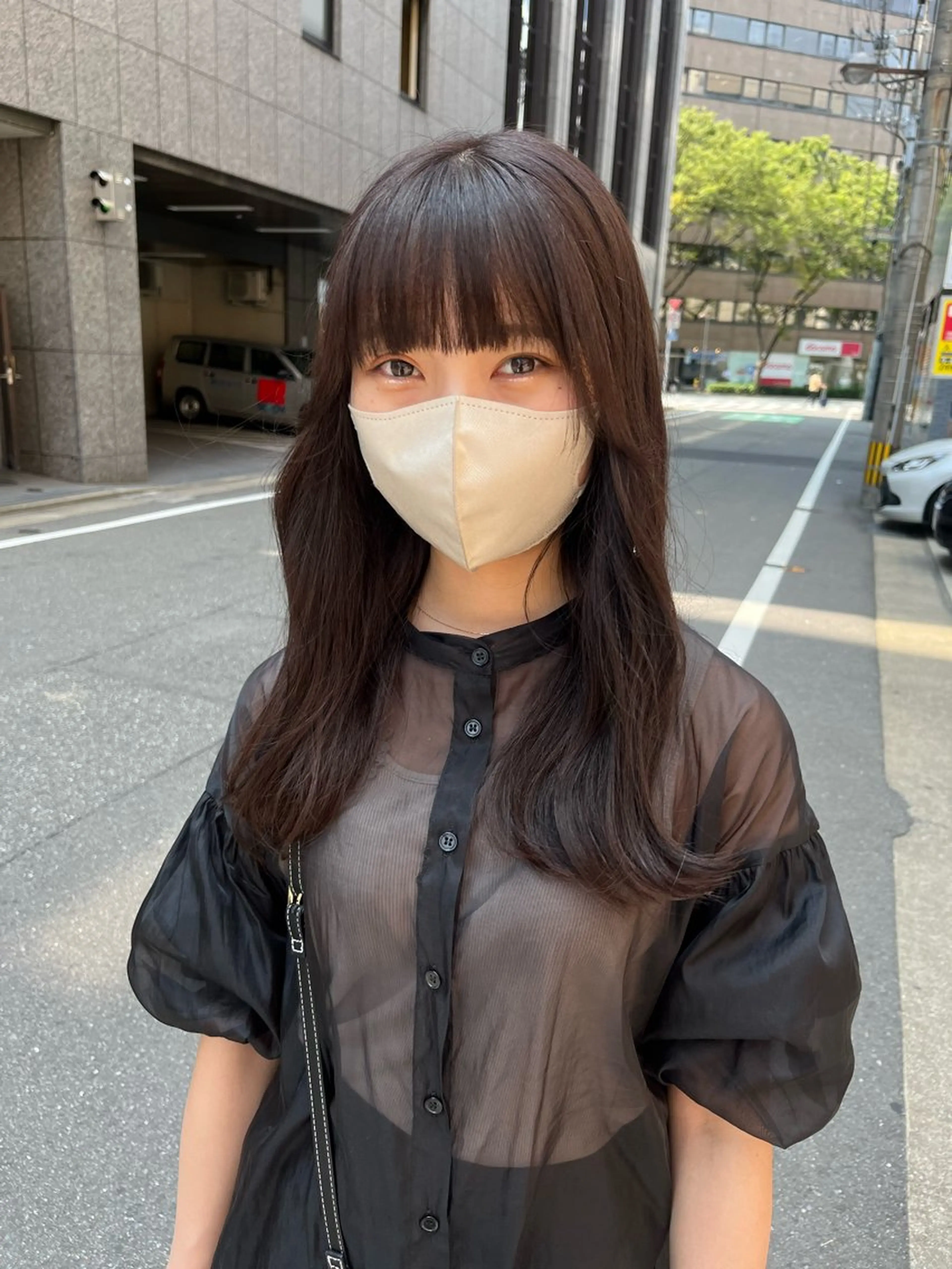 カラー ブラウンカラー ラベンダーカラー ヘアカラー トリートメント こまつばらみお/レイ ヤー/ダブルカラーのヘアスタイル