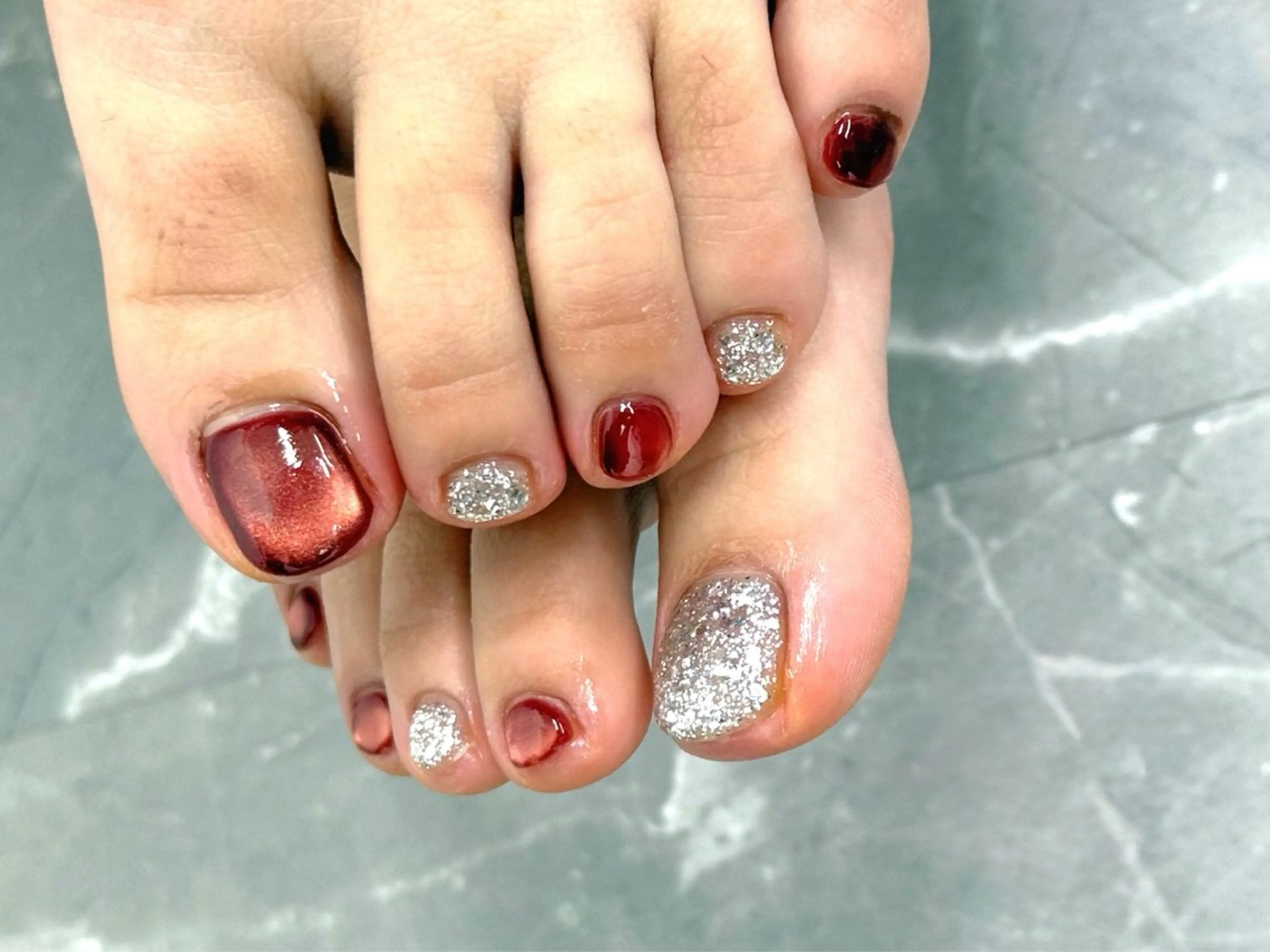 オフ込み🤍フットネイル定額standardアートコース✨(アート2〜3本程度)の写真