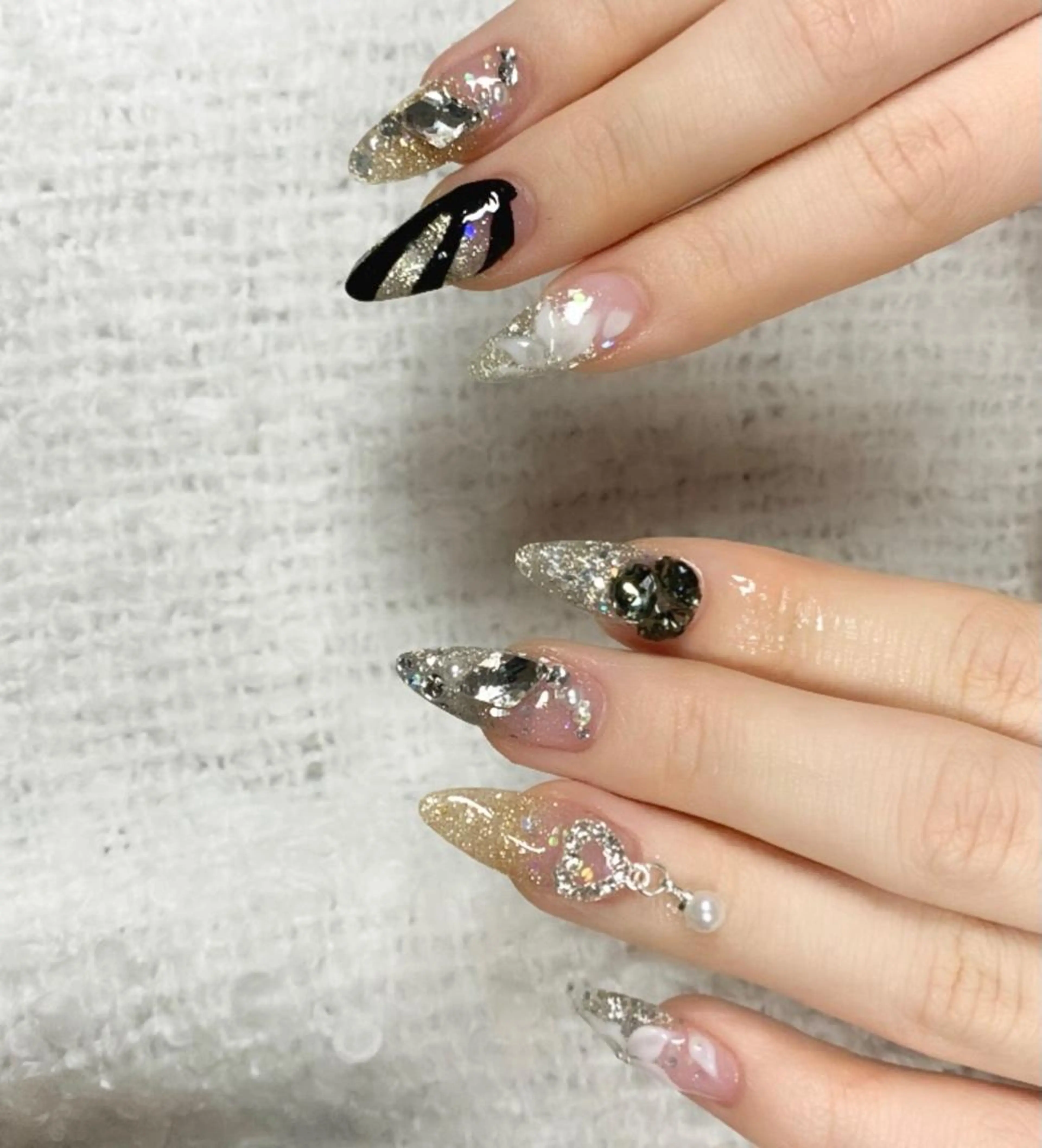 ネイル 長さ出し フラワーネイル スカルプネイル *･*MIMnail 1号店･*:･*のネイルデザイン