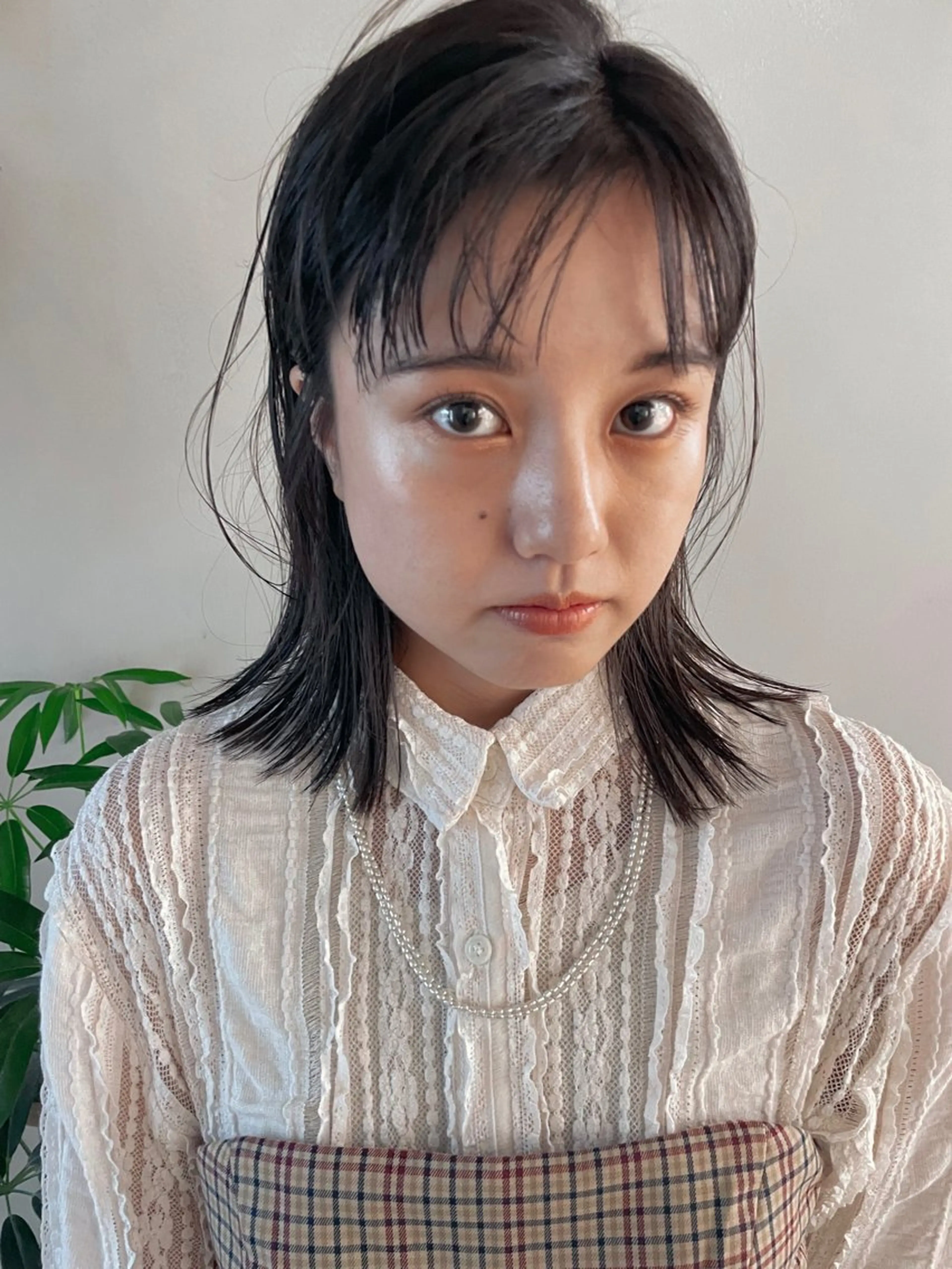 ミディアム カラー 青木 優歩のヘアスタイル