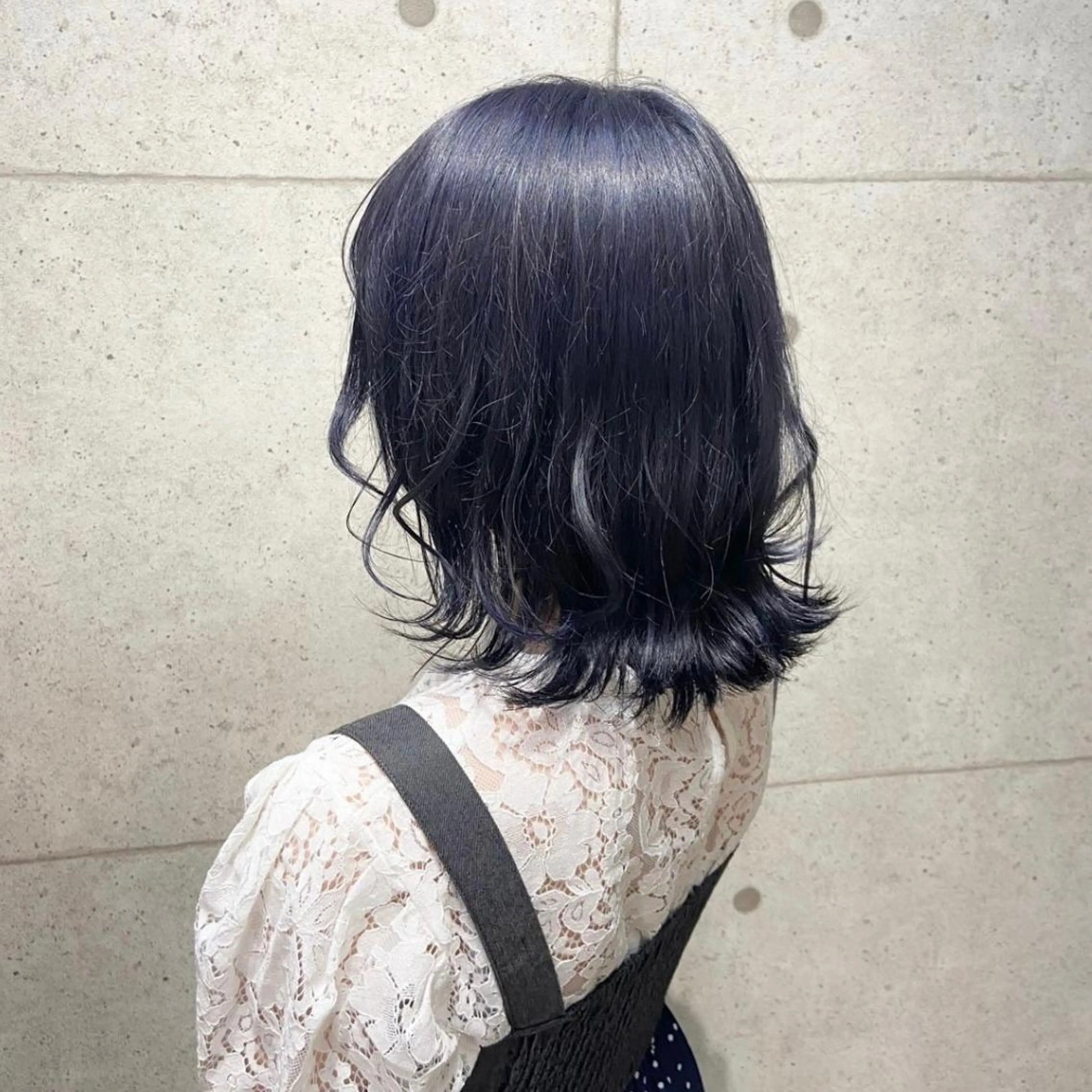 ショート カラー ブルーカラー ブルーラベンダー ラベンダーカラー 韓国パーマ 美容師 和田爽良のヘアスタイル