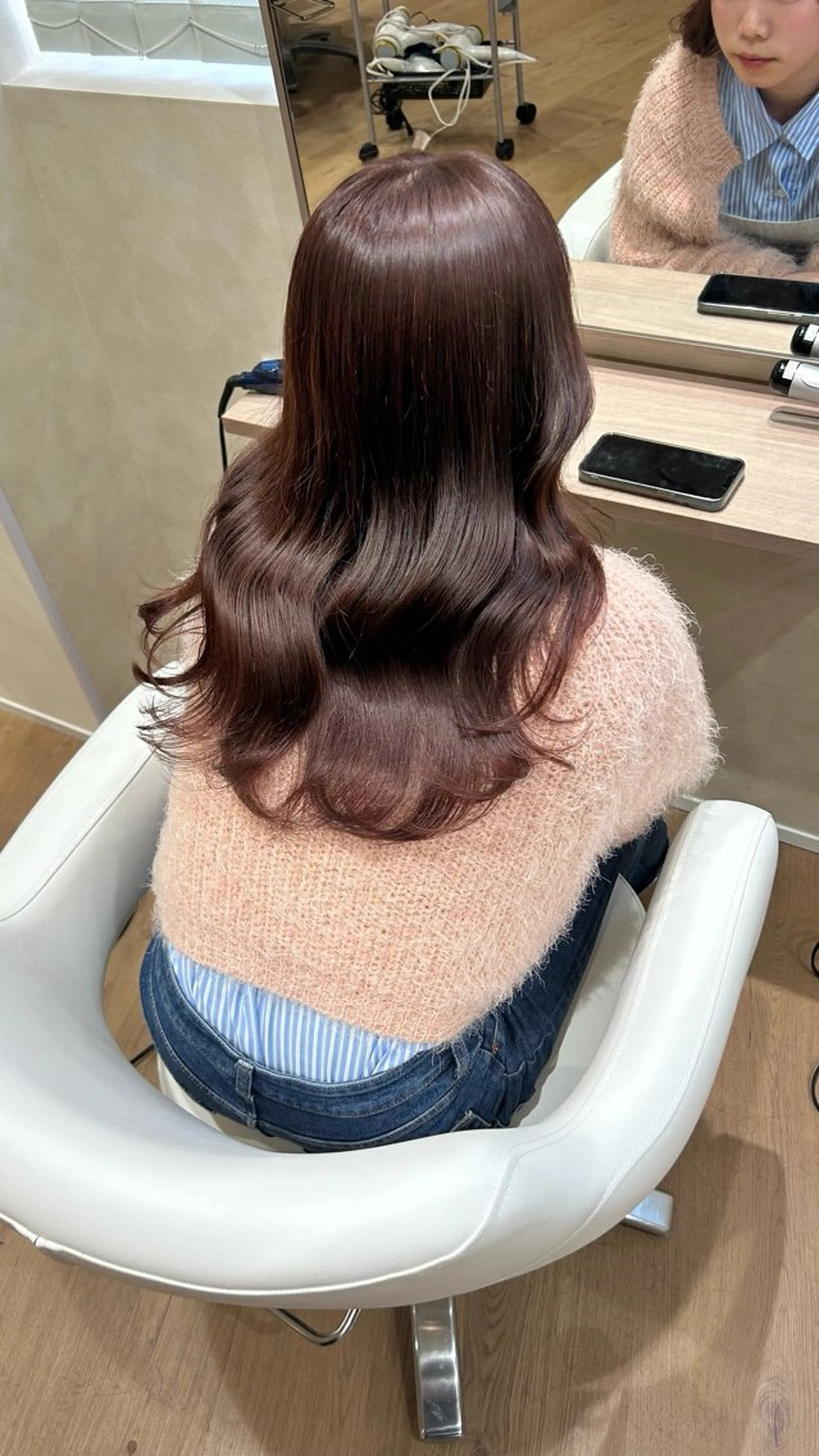 ロング カラー カット ヘアカラー トリートメント 砂野 真璃奈のヘアスタイル