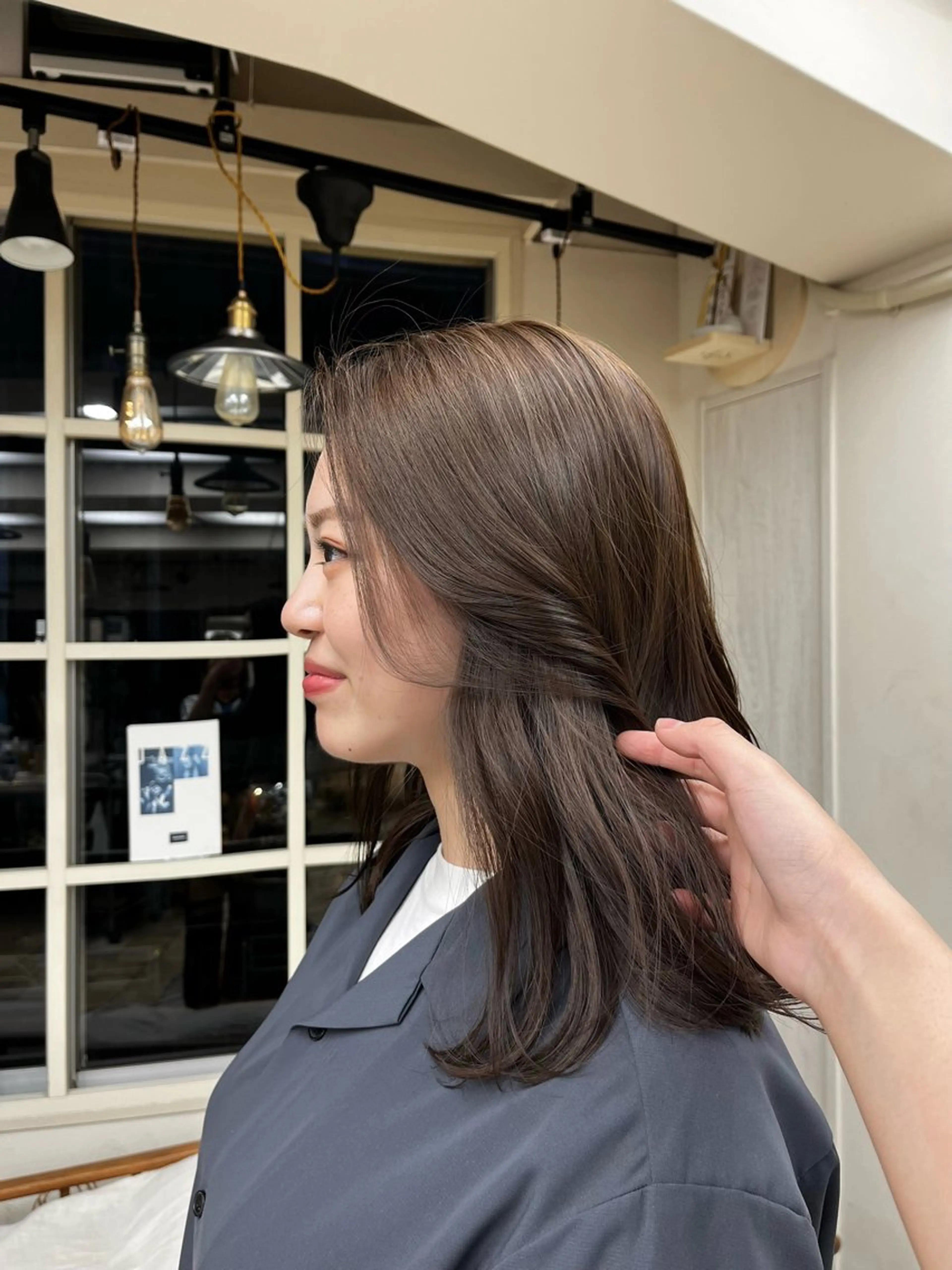 ミディアム カラー りこ 11/4空きありのヘアスタイル