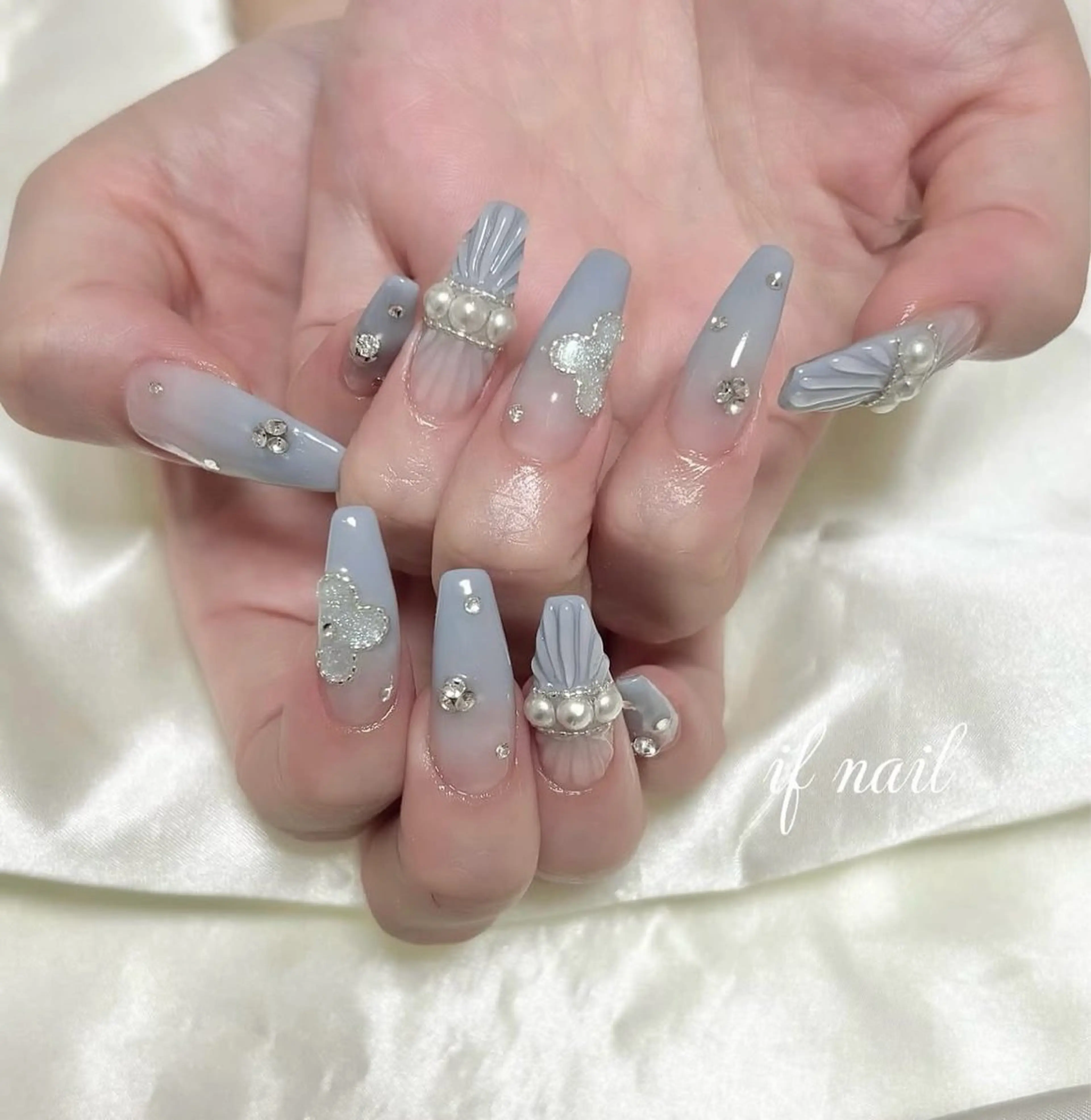 ロング if nailのネイルデザイン