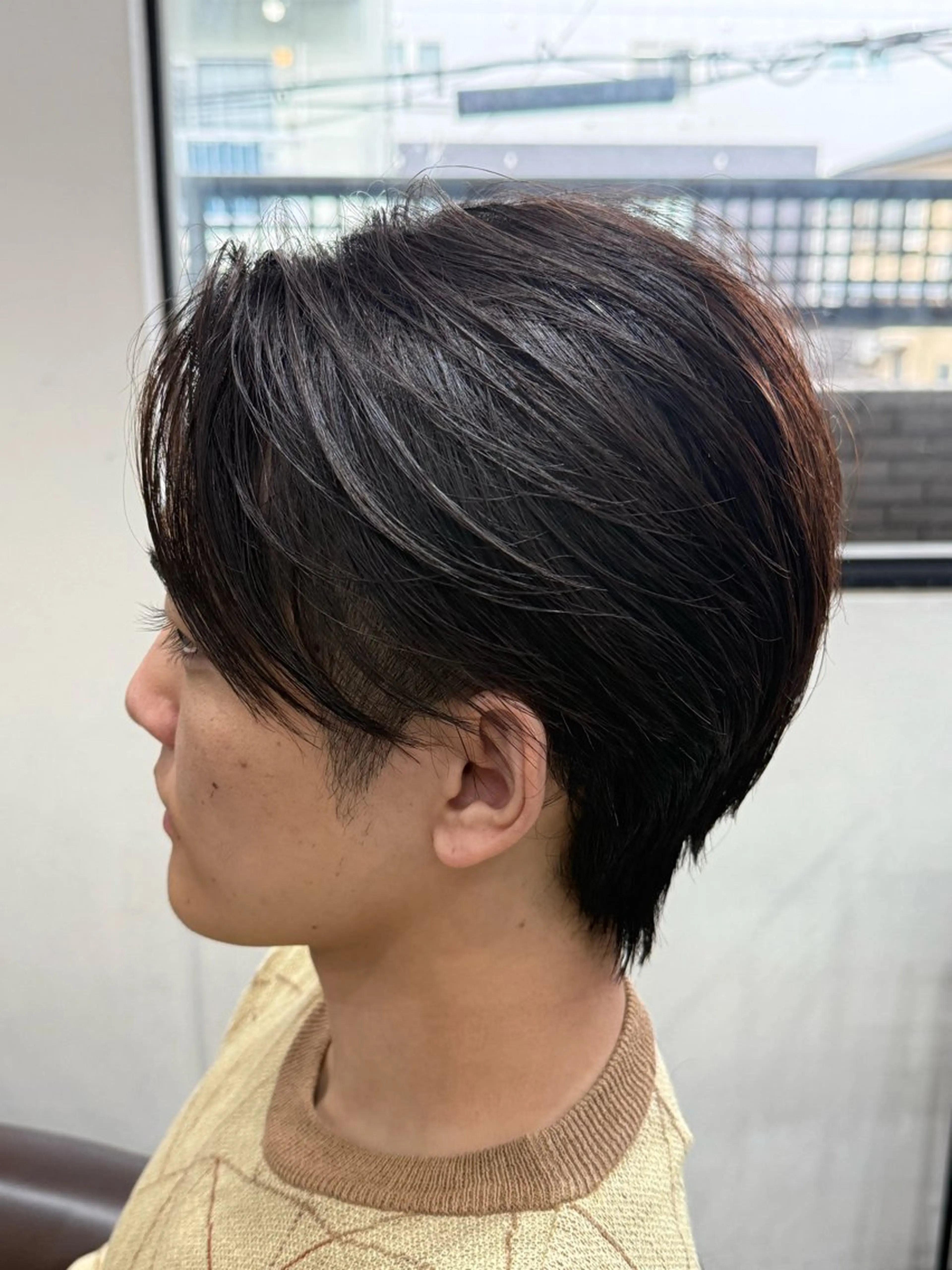 ミディアム メンズ 縮毛矯正 京都/伏見/メンズ/ 石田昂のヘアスタイル