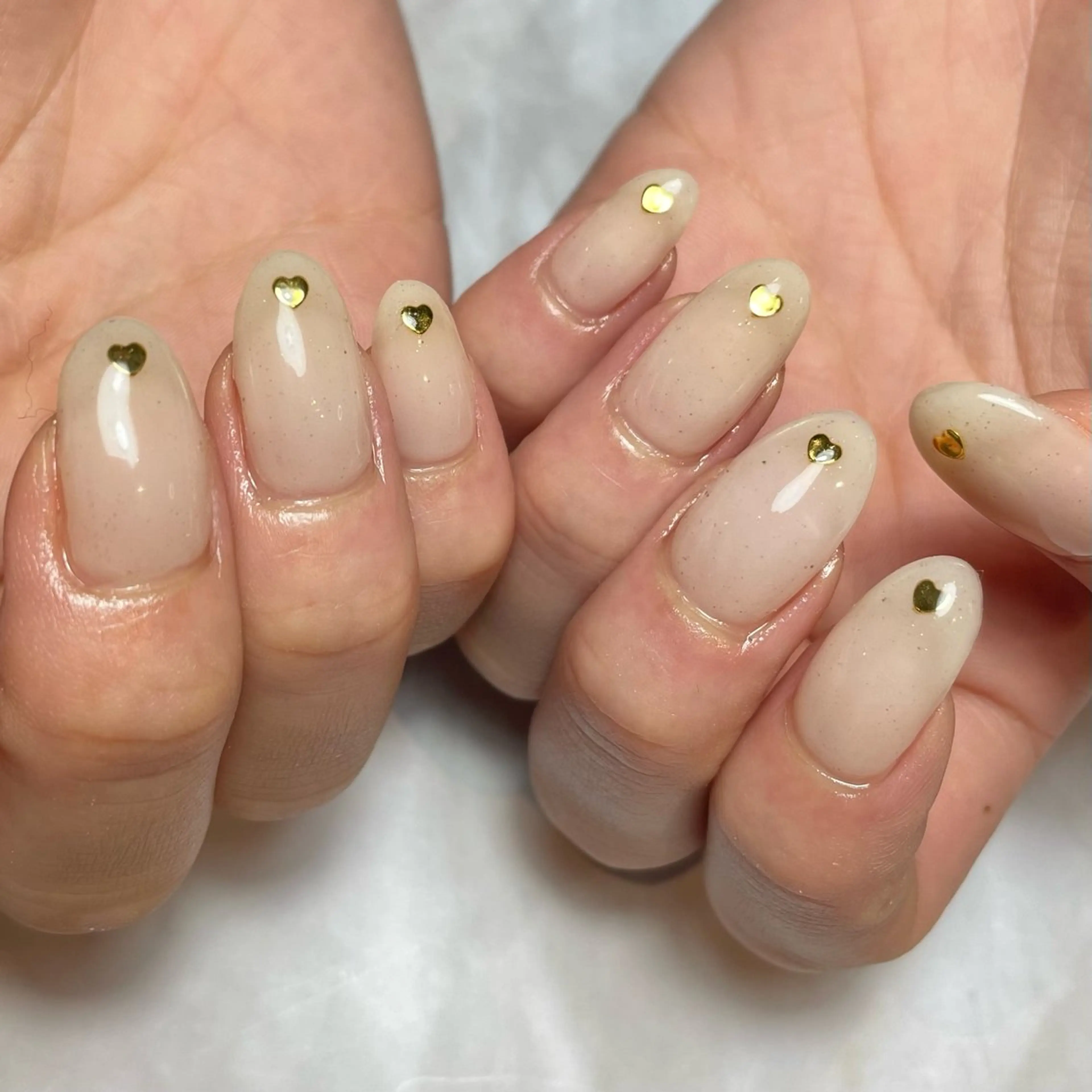 ネイル ジェルネイル ハート ハンドネイル Reflection marikoのネイルデザイン