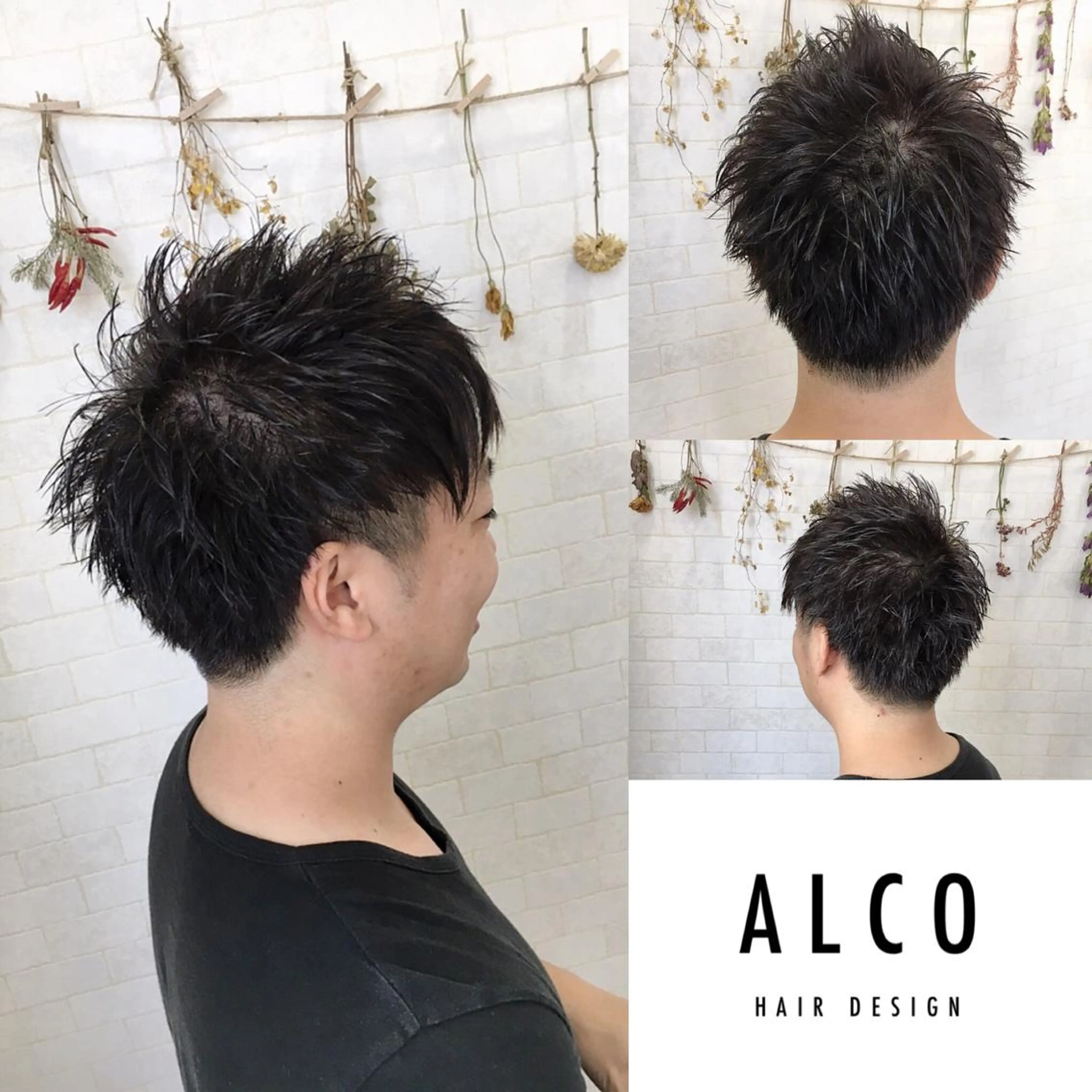 ショート カラー メンズ ワタイショウタ 髪質改善✨眉毛サロンのヘアスタイル