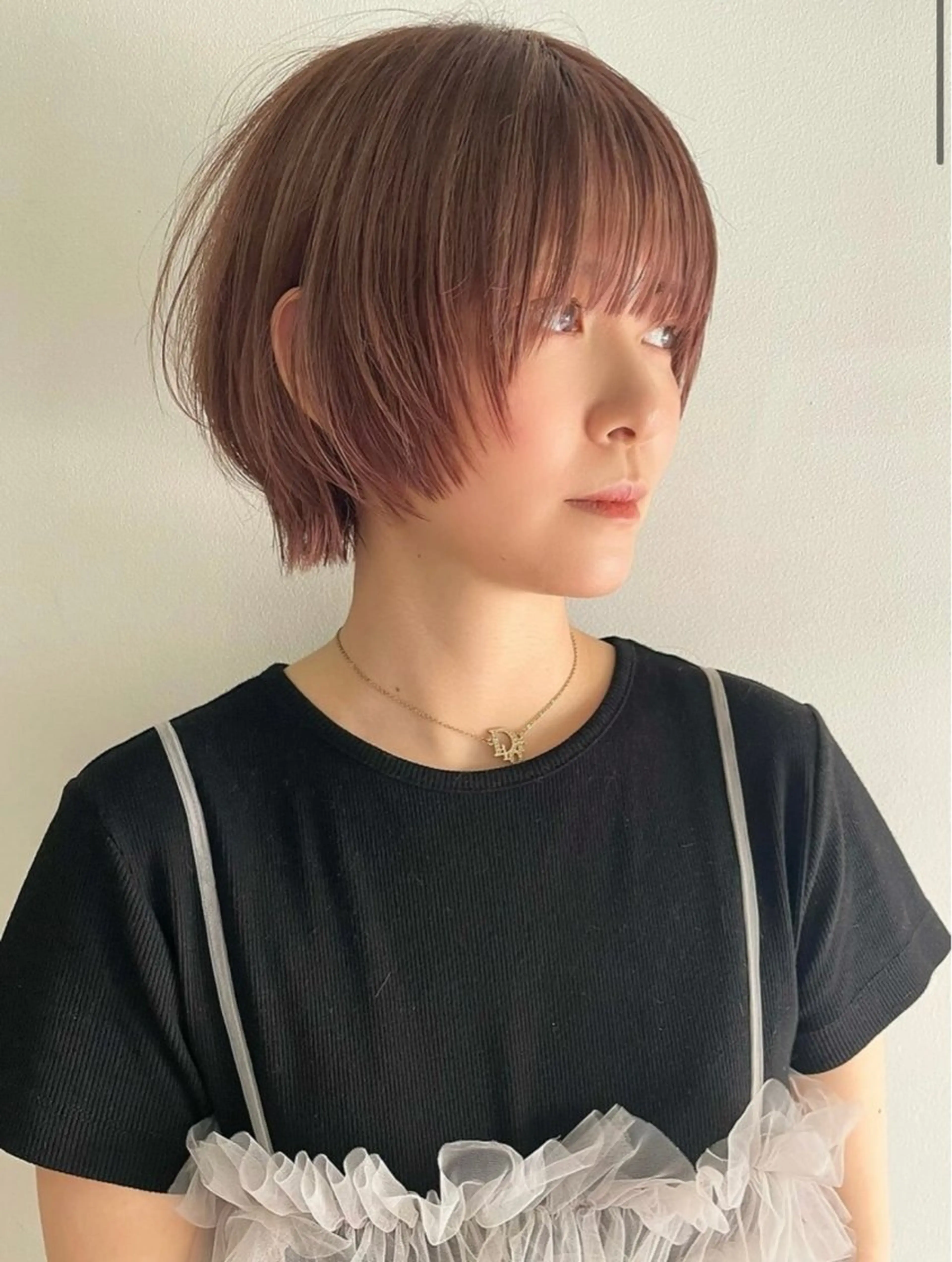 ショート ボブレイヤー ショートレイヤー ボブ 顔まわりレイヤー 顔周りカット メンズパーマ 名古屋/水谷颯のヘアスタイル