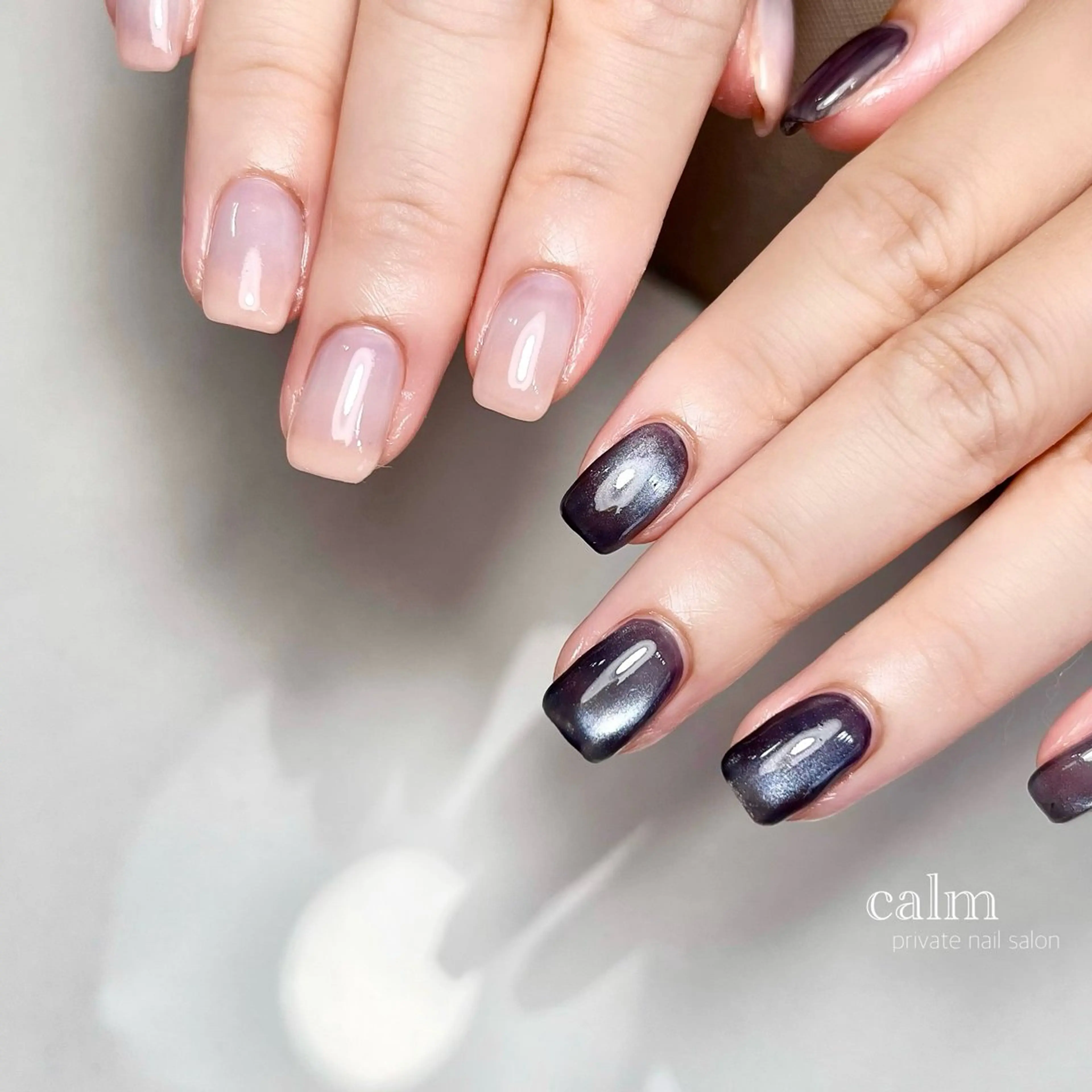 ネイル マグネットネイル ハンドネイル calm 〔ｶｰﾑ〕のネイルデザイン