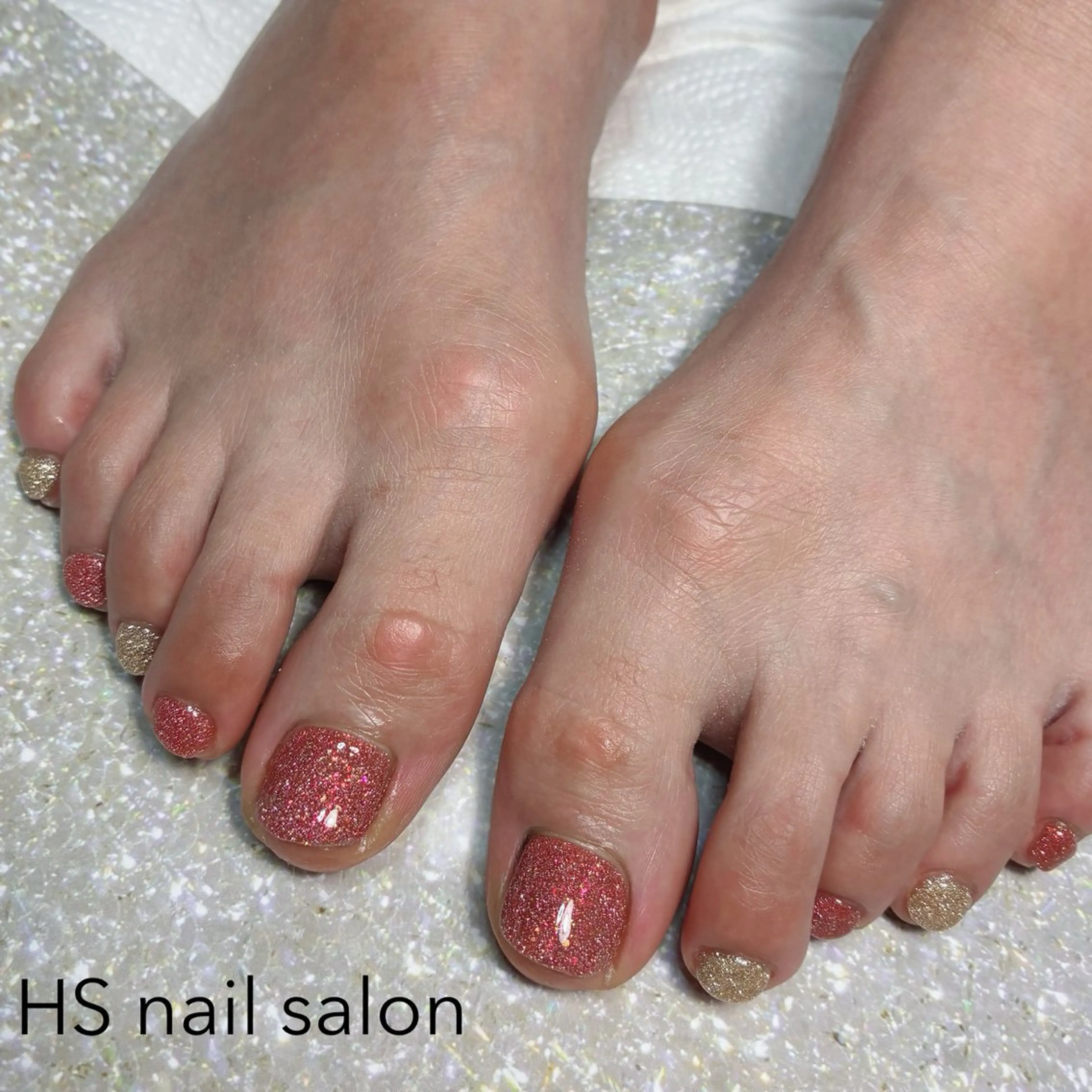 ショート フットネイル hs nail salonのネイルデザイン